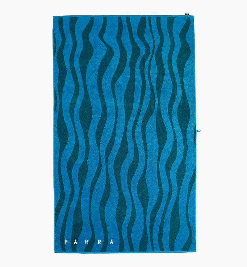 Aqua Weed Waves Beach Towel