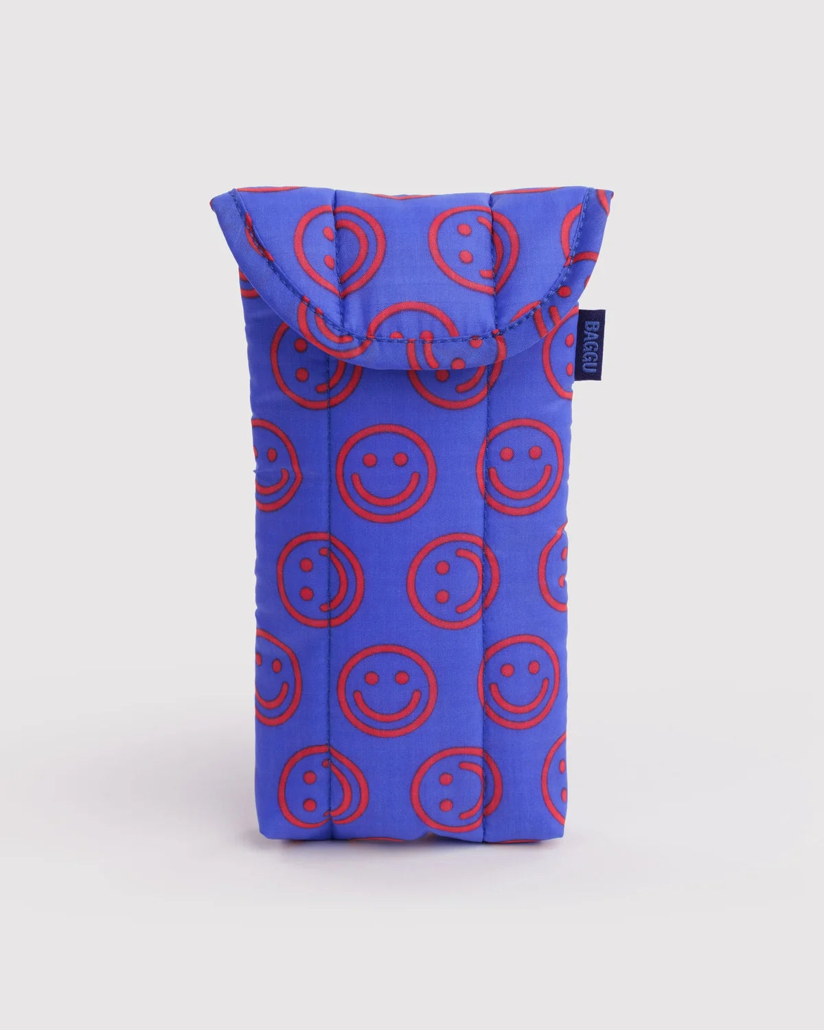 Puffy Glasses Sleeve in Mini Cobalt Happy