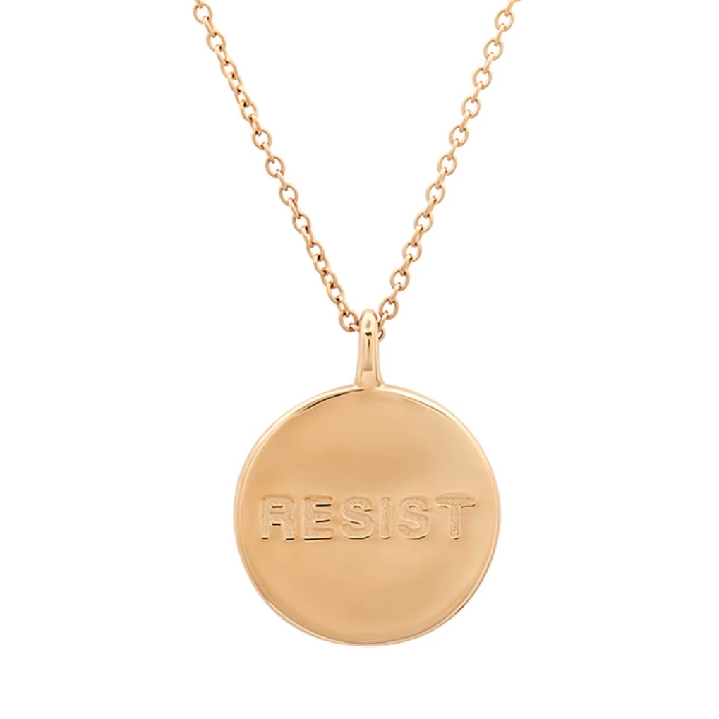 Engraved Resist Pendant Necklace