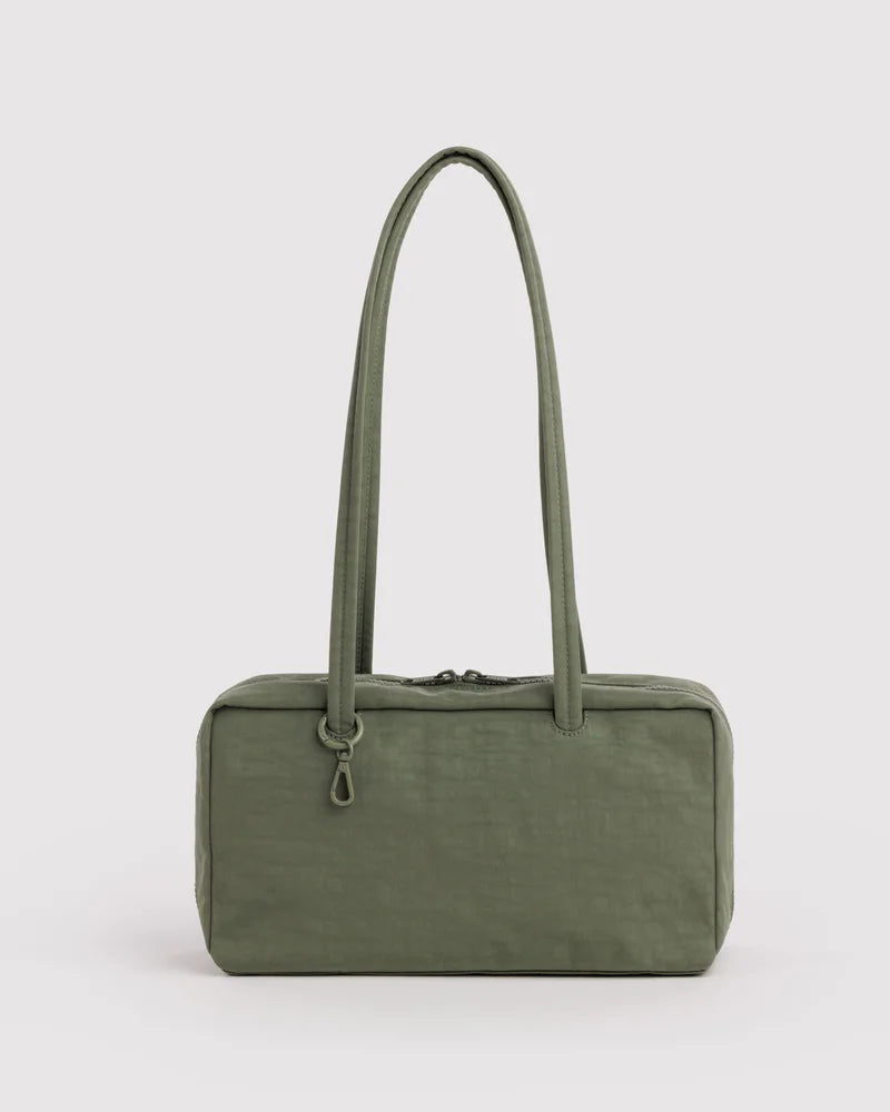 Nylon Bowler Bag in Caper