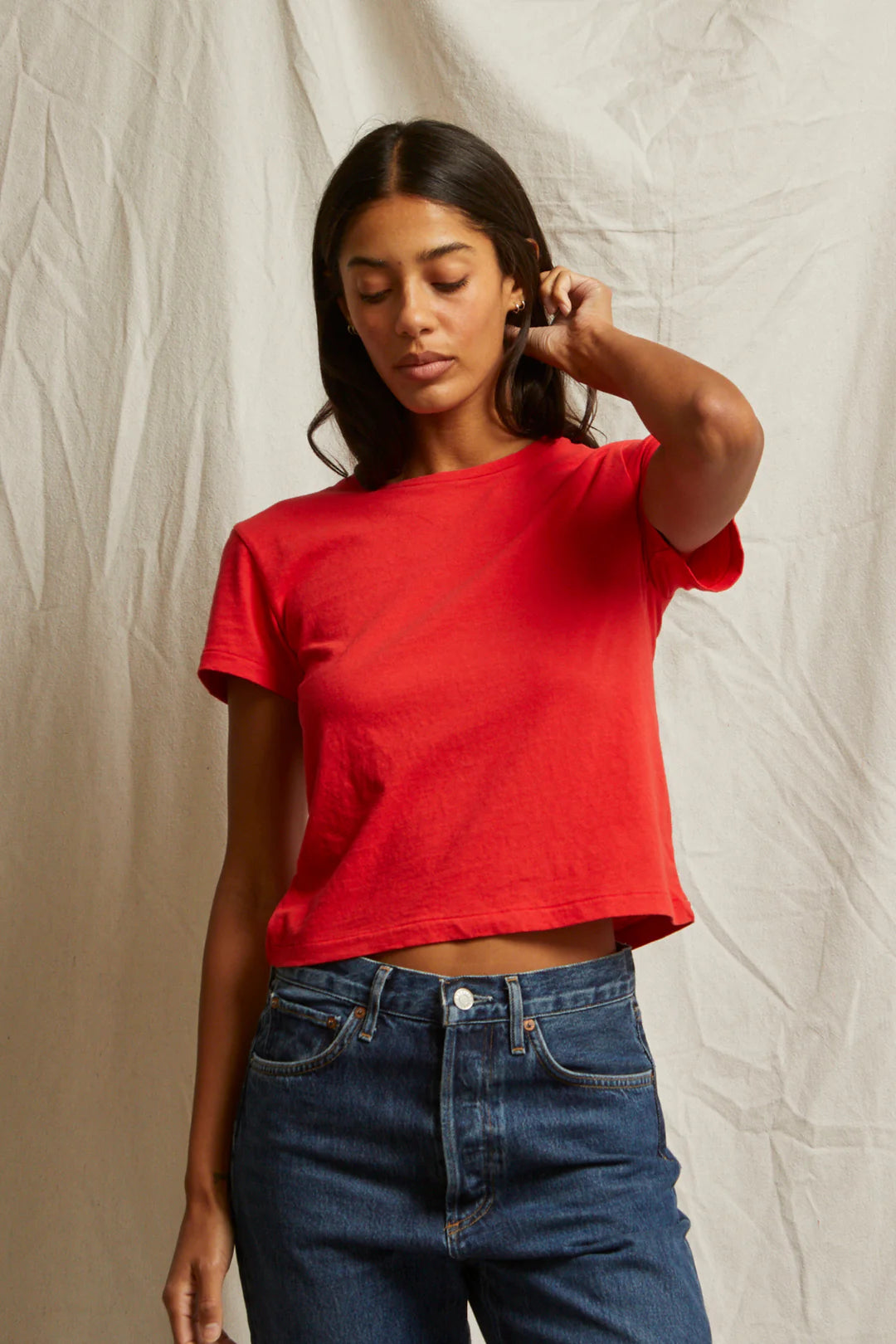 Lisa Tee in Poppy Red