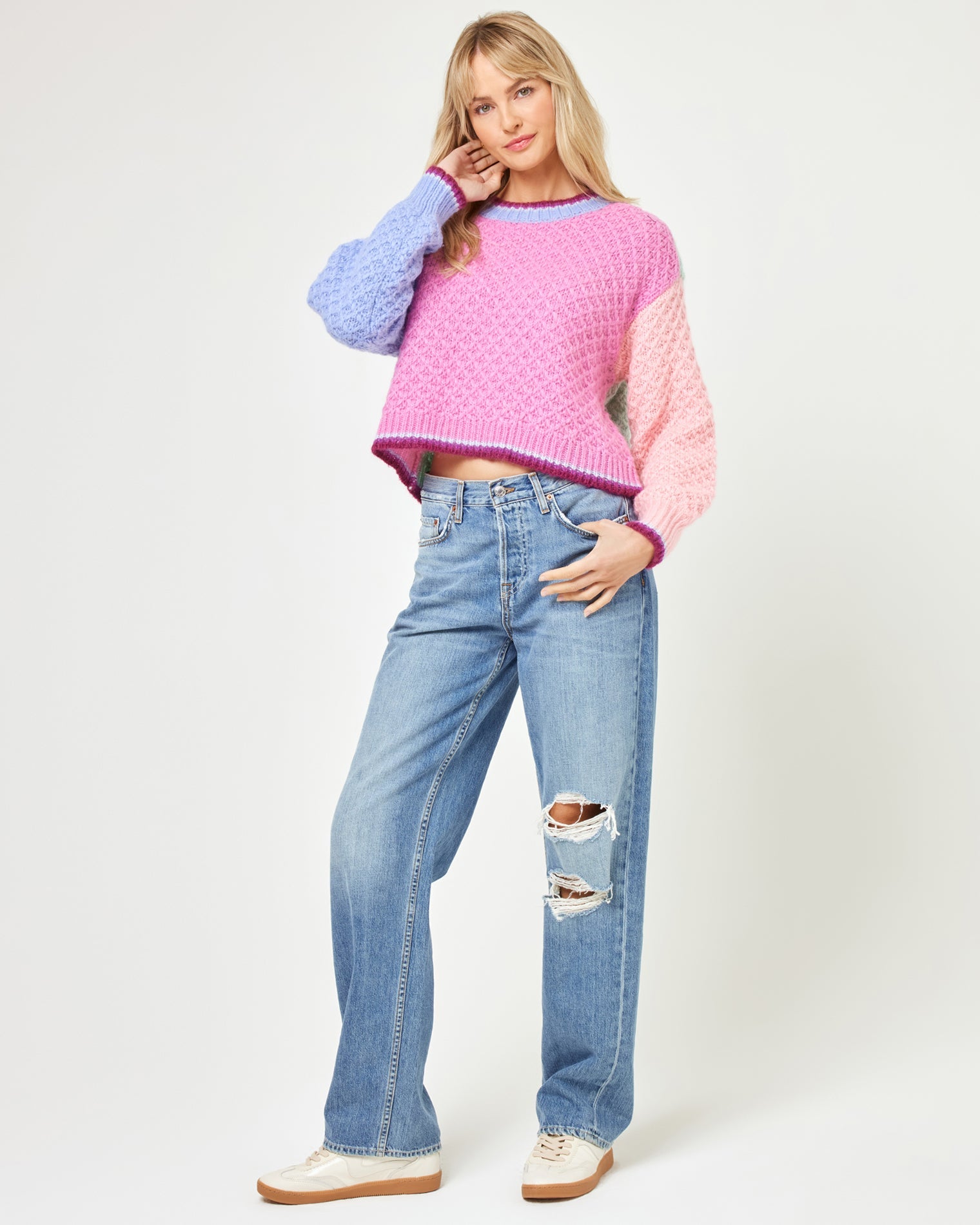Pretty Please Pullover - Costa Del Sol Colorblock