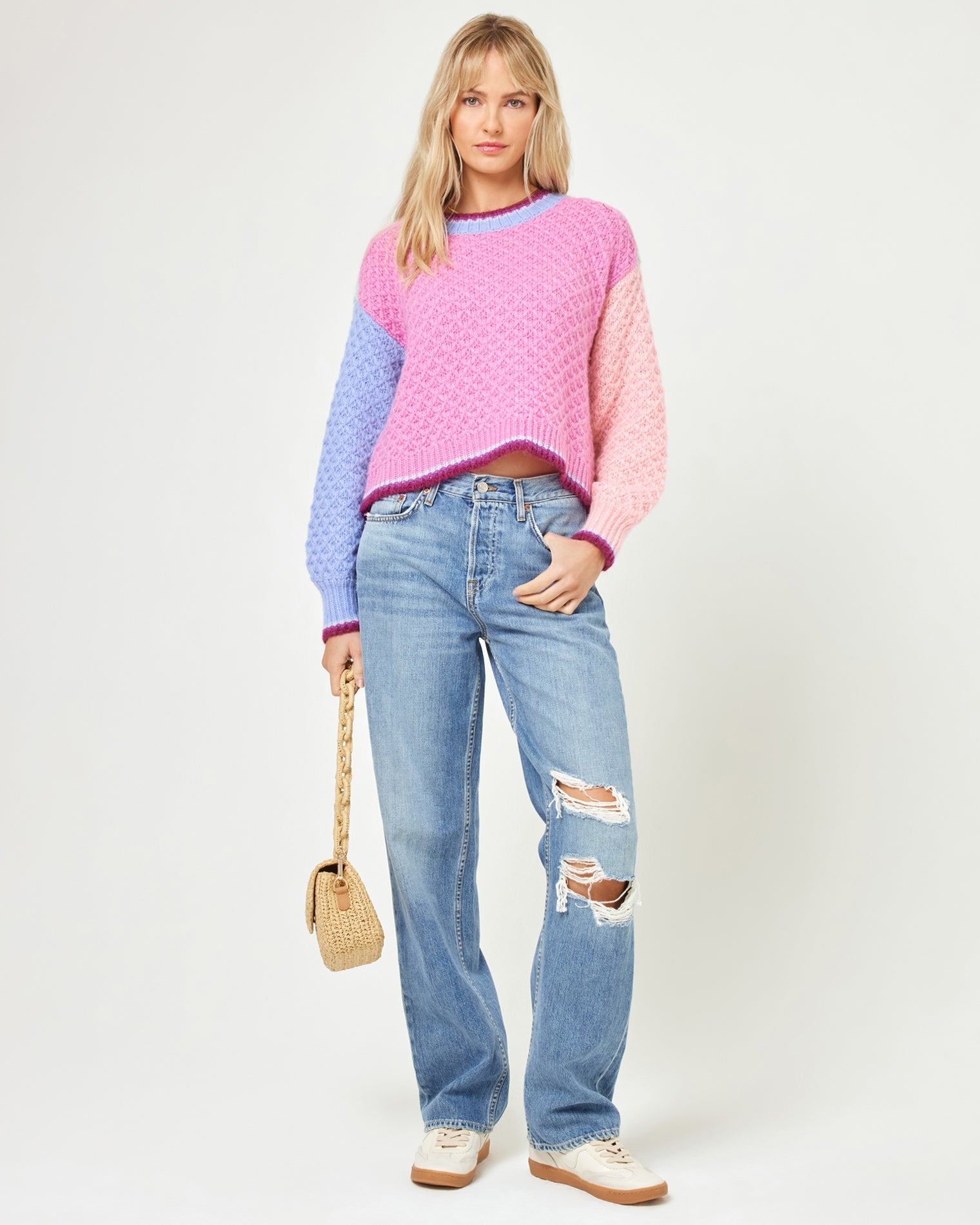 Pretty Please Pullover - Costa Del Sol Colorblock
