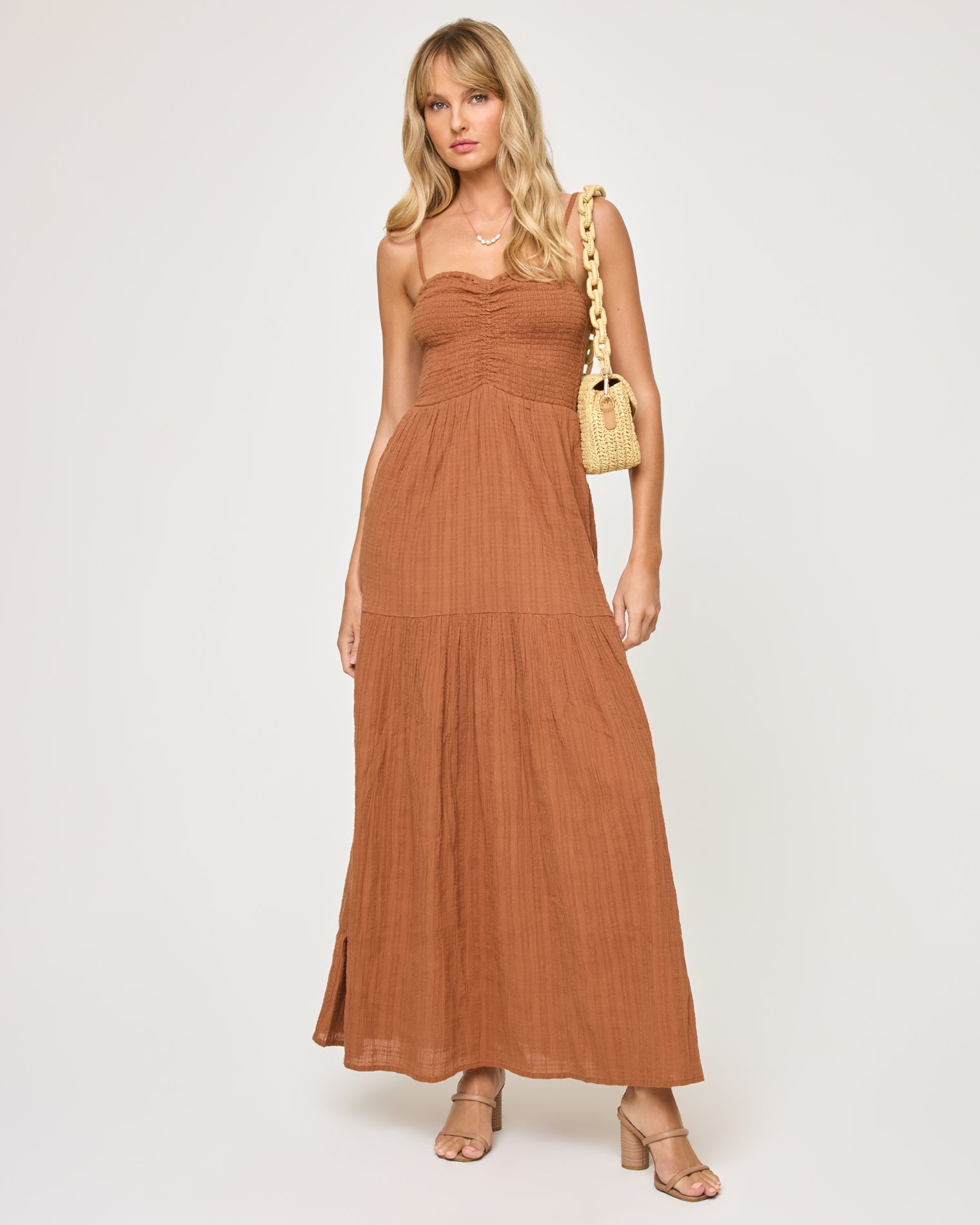 Mallorca Dress - Brown Sugar