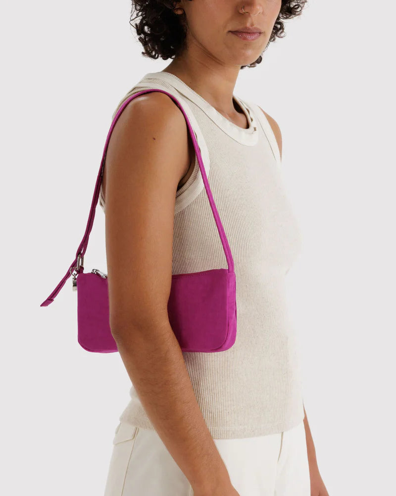 Nylon Pochette in Deep Fuchsia