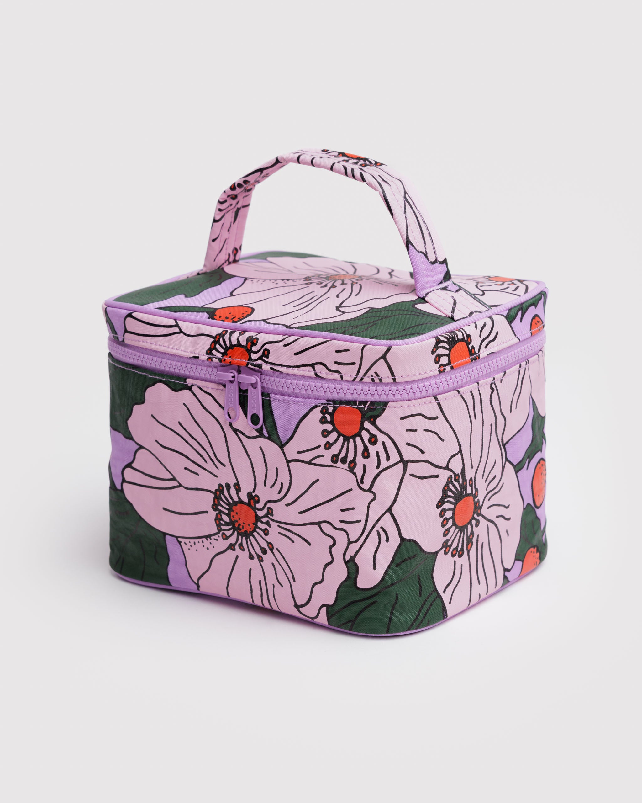 Large Cosmetic Case in Pink Poppy