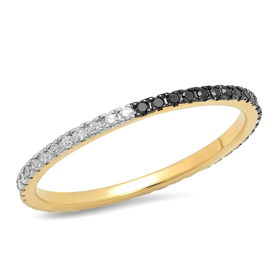 B/W Diamond Eternity Band