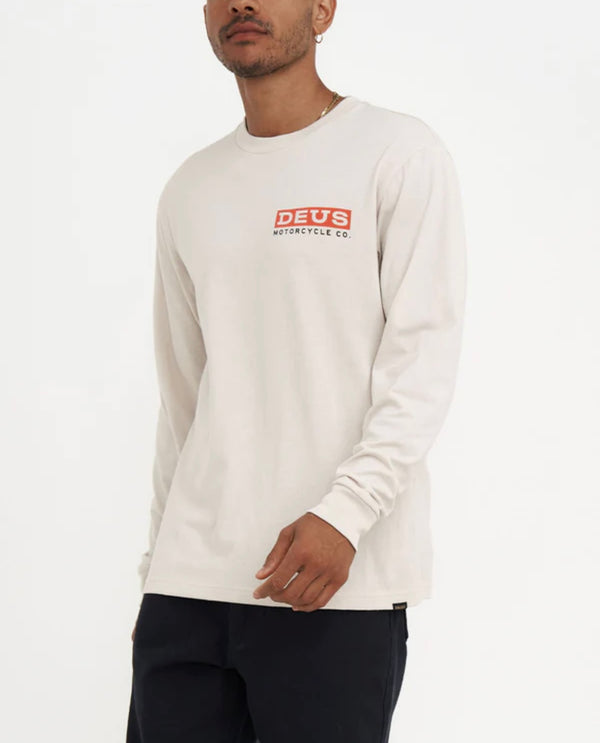 Bigdee Long Sleeve Tee in Dirty White