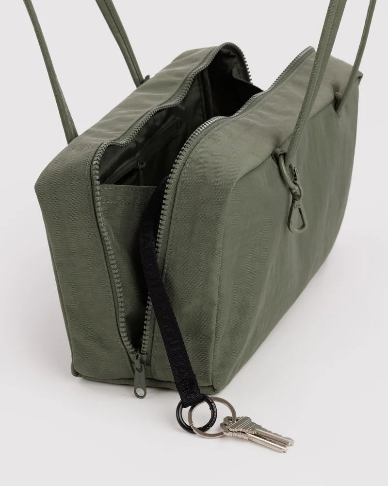 Nylon Bowler Bag in Caper