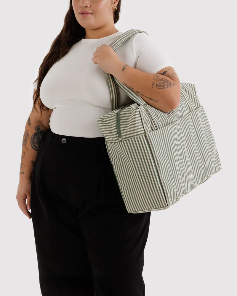 Cloud Carry On in Sage Stripe