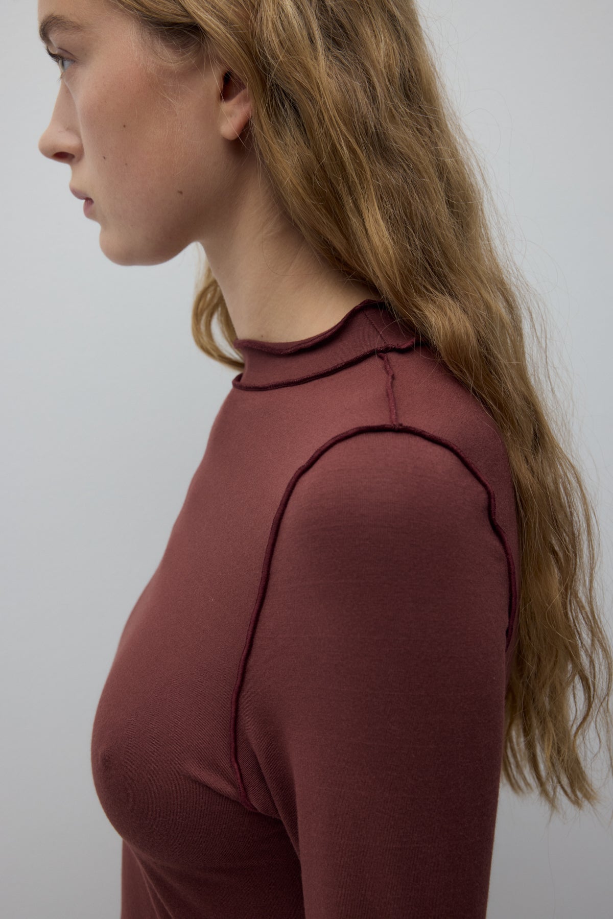Panna Top in Maroon