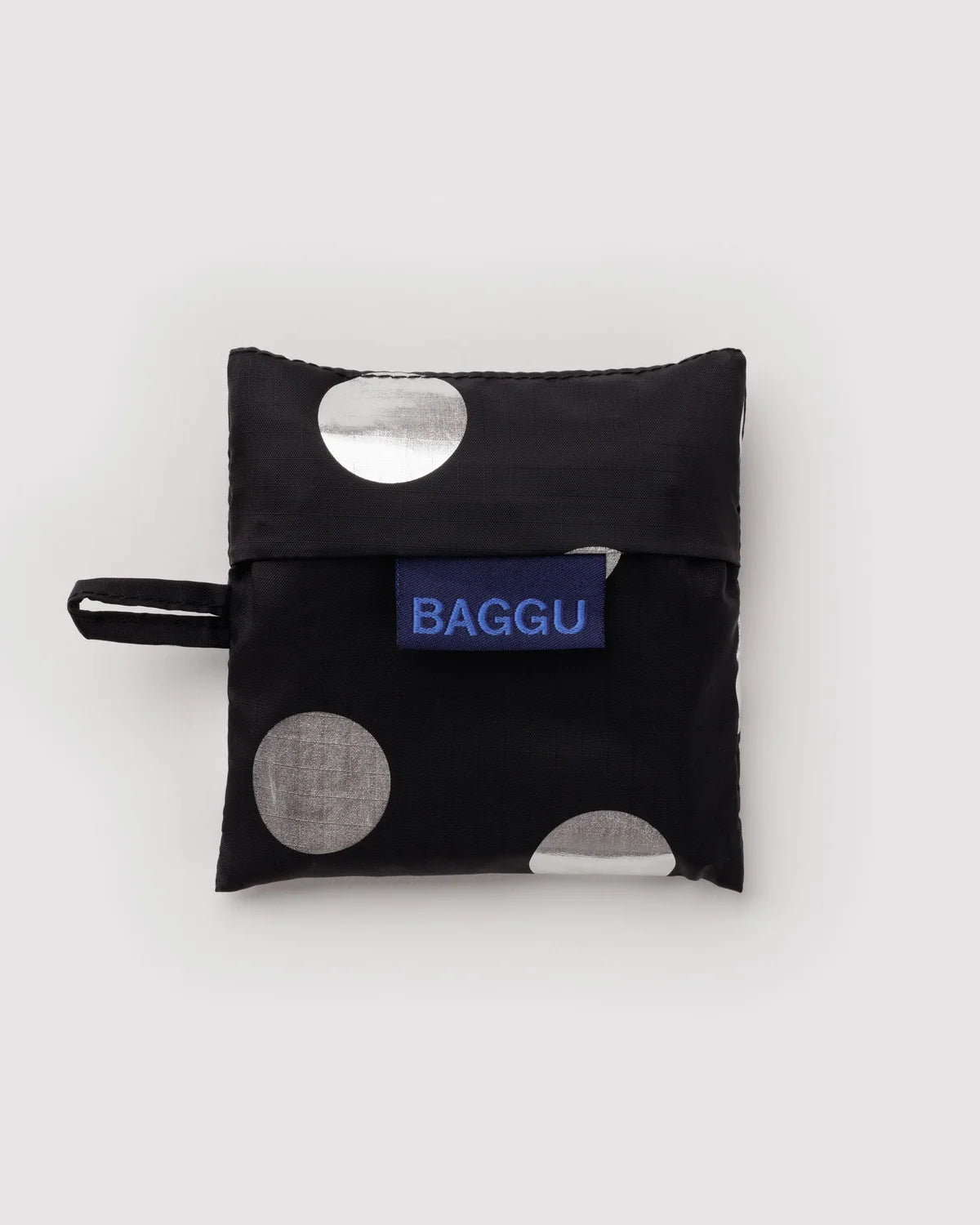 Baby Baggu in Silver Metallic Polka Dot