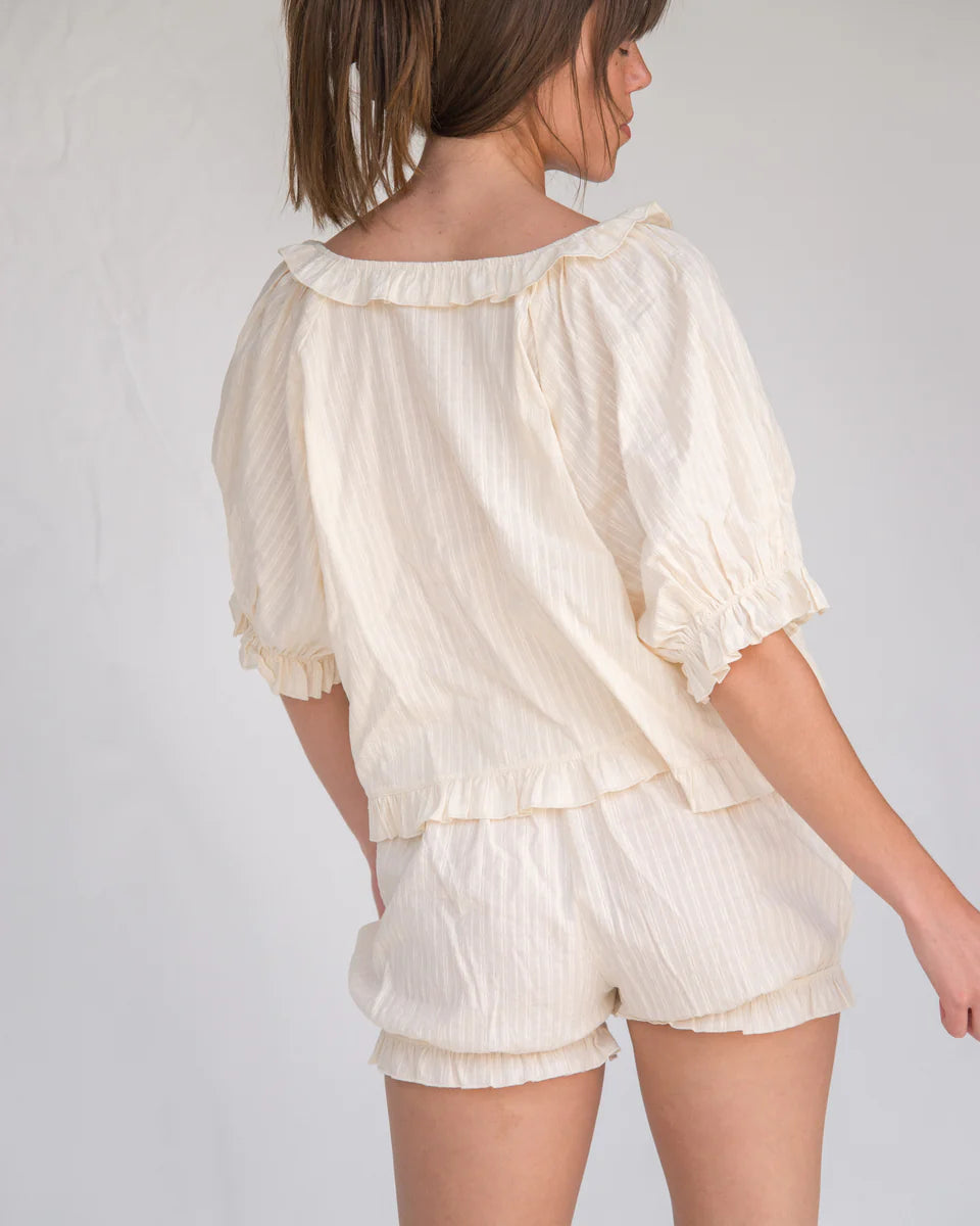 Romeo Set in Cream Eyelet