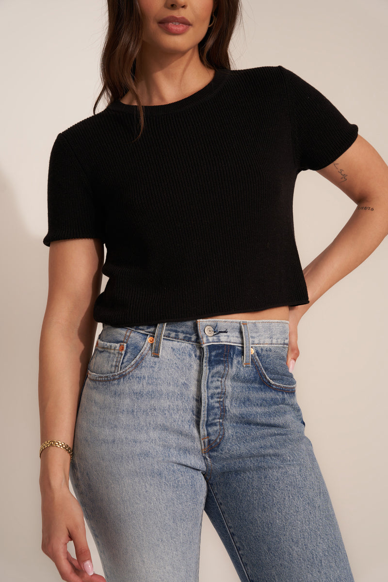 The Knit Tee in Black