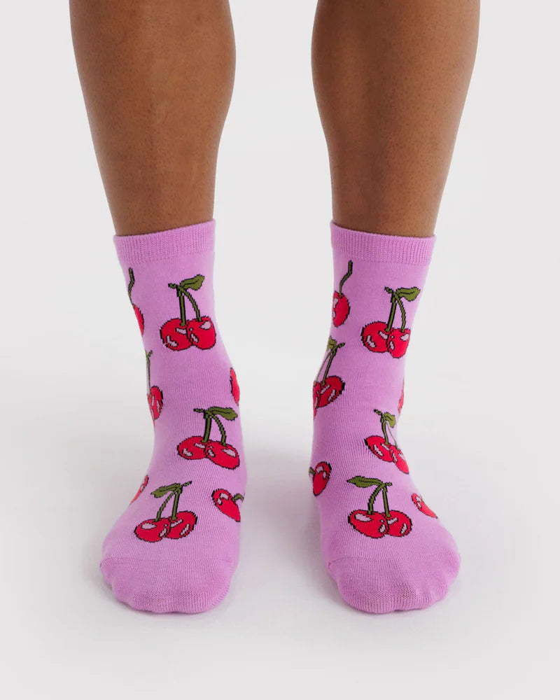 Crew Sock in Cherries