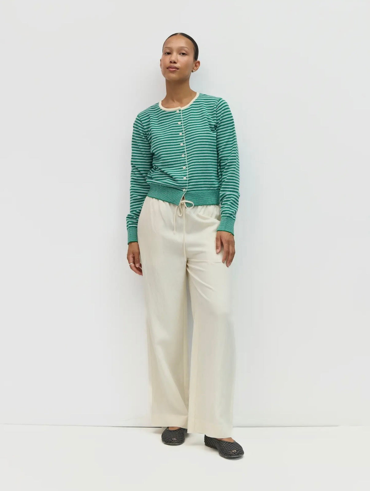 Ruby Cardigan in Garden Green