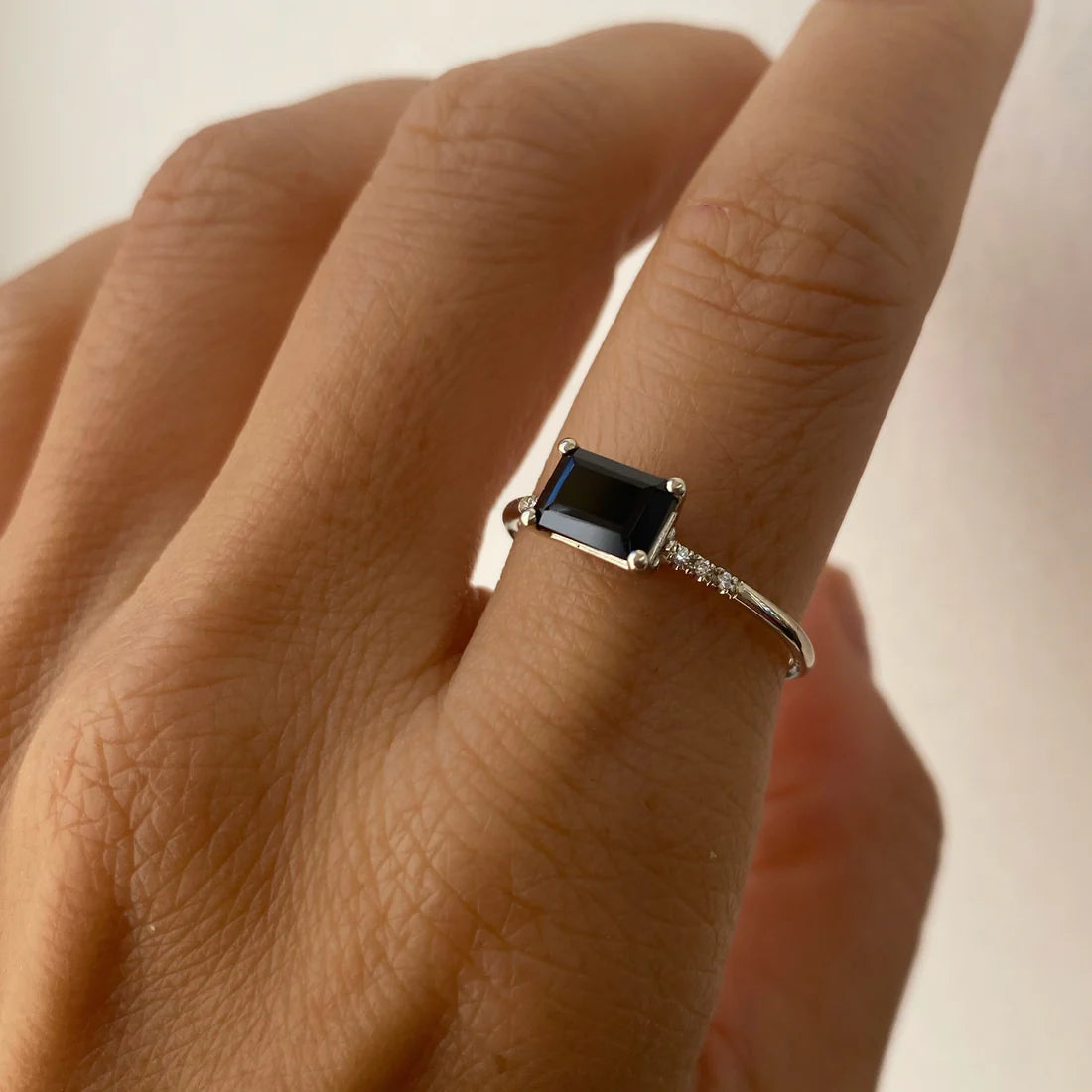 East West Onyx Ring