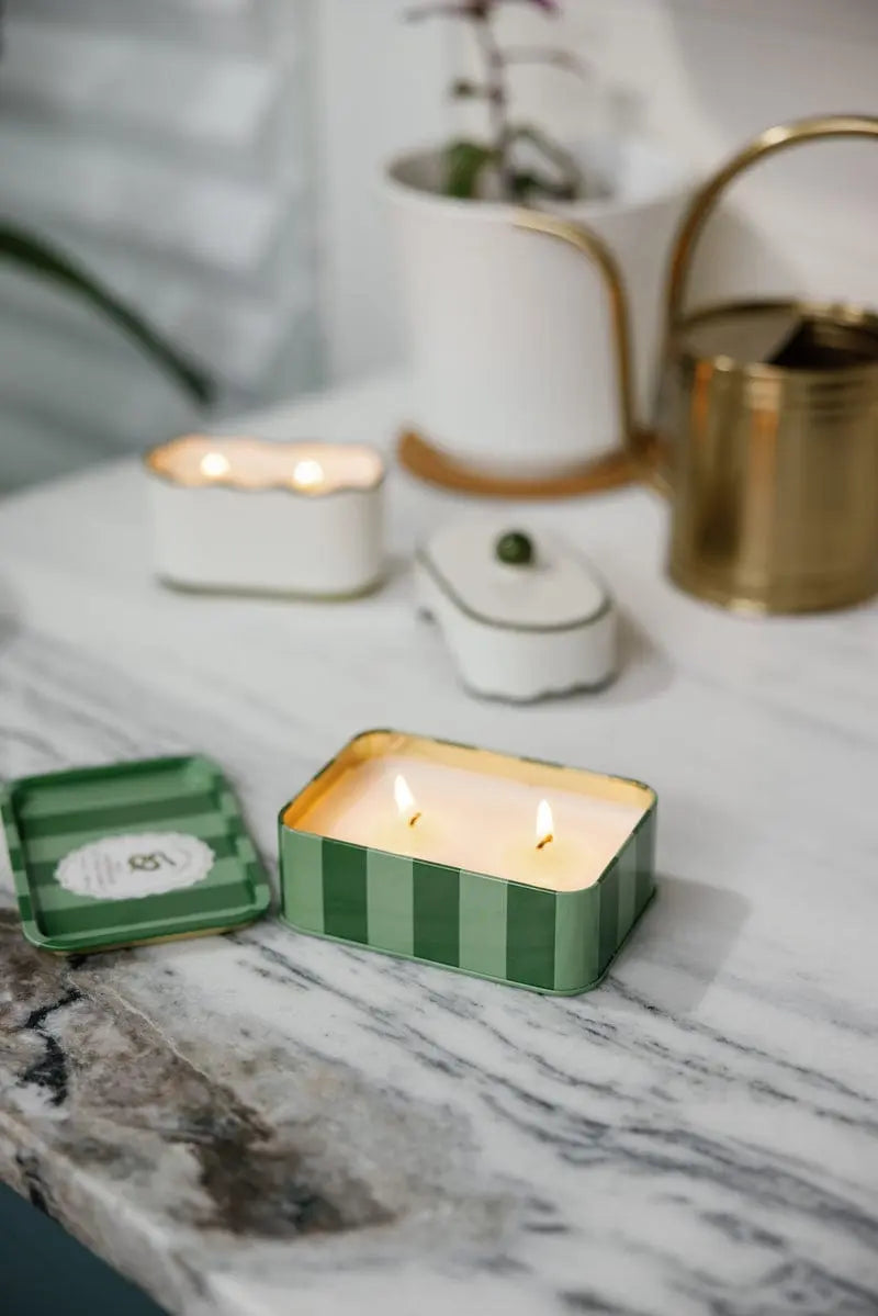 A Dopo Tin Candle in Wild Lemongrass