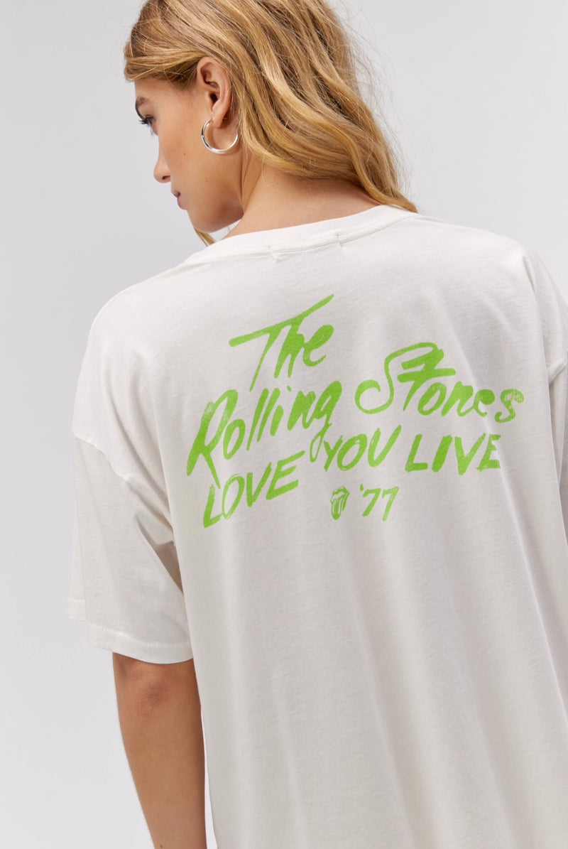 Rolling Stones Love You Live 77 Merch Tee