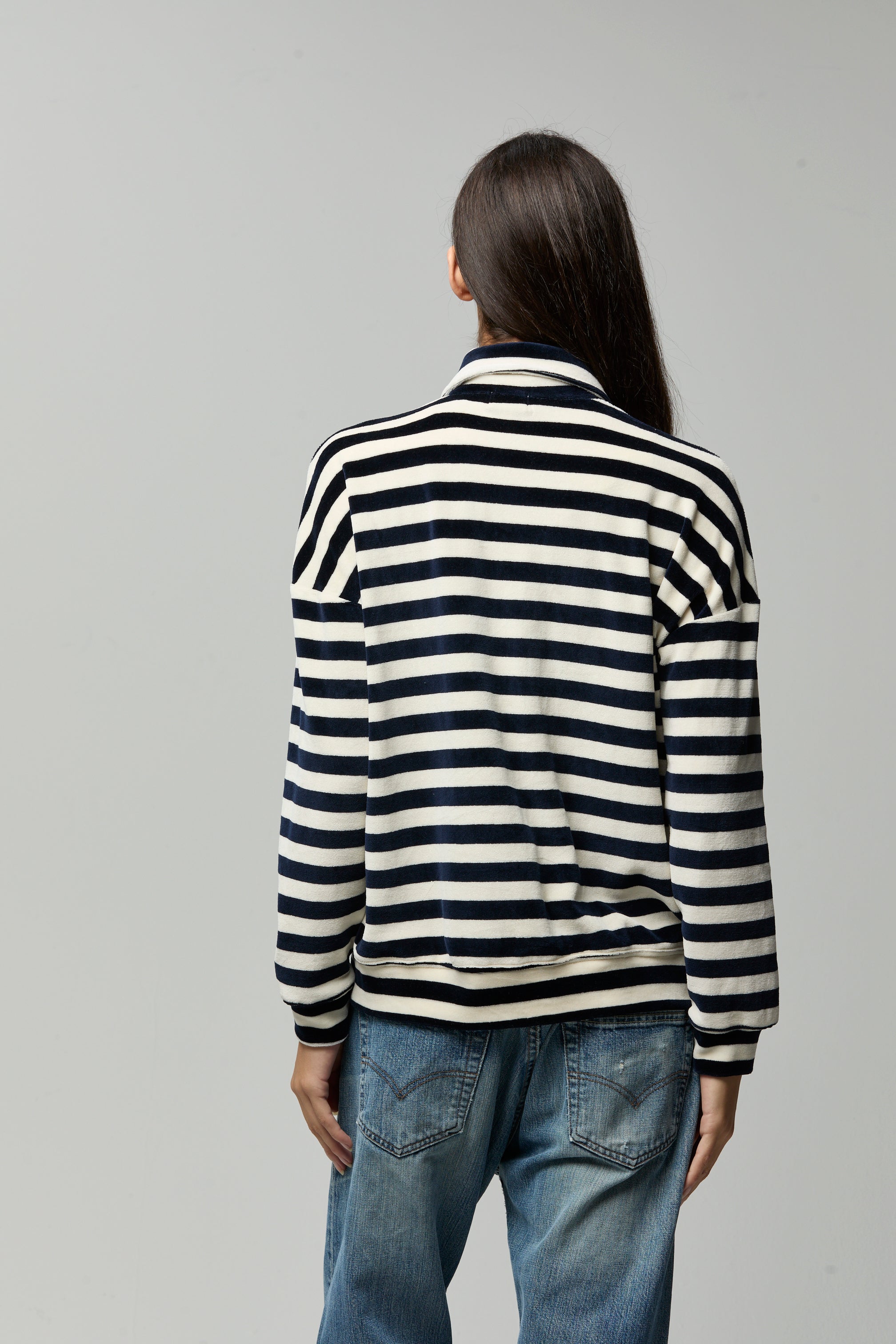 Teri Cardigan in Natural Navy