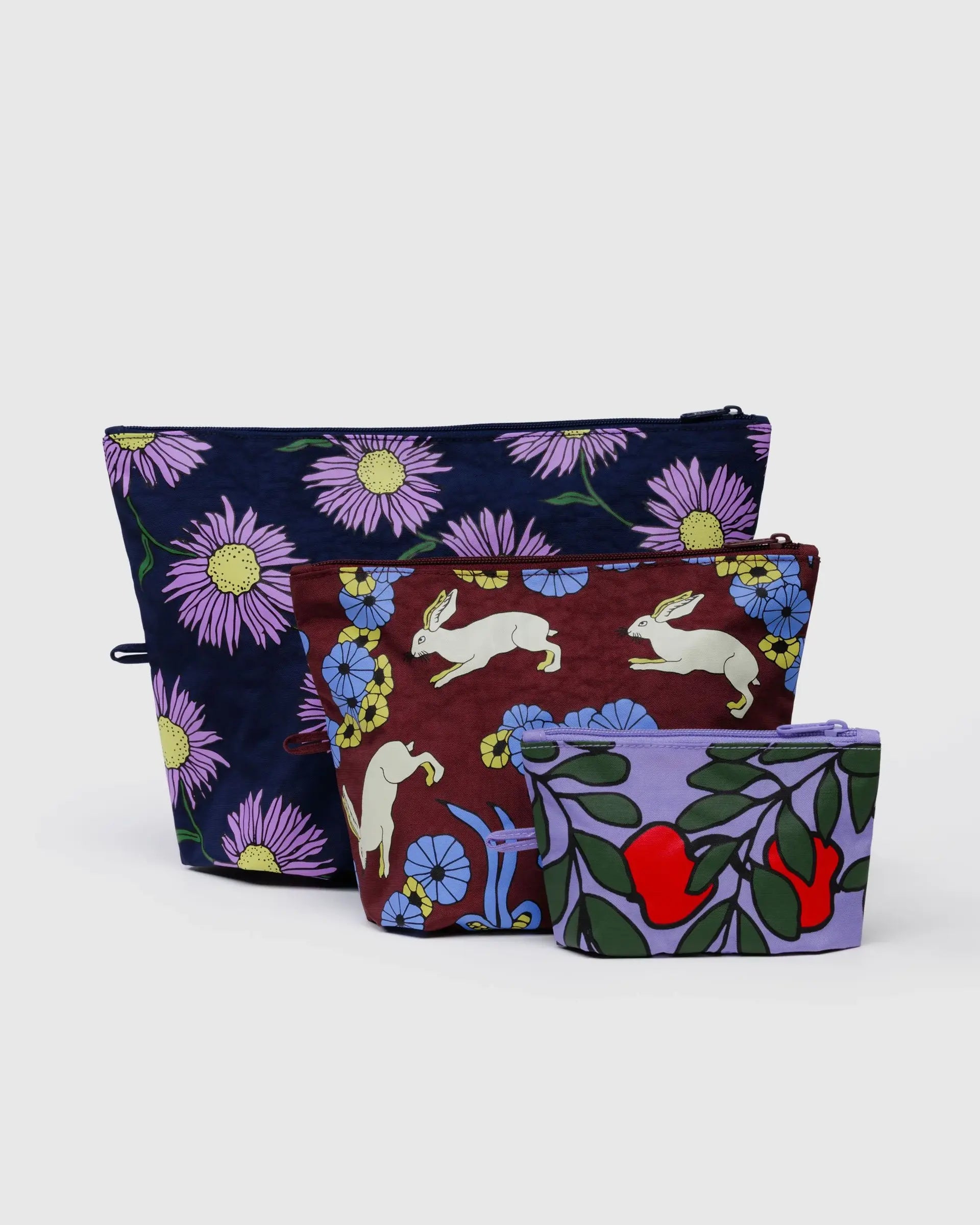 Go Pouch Set in Night Orchard