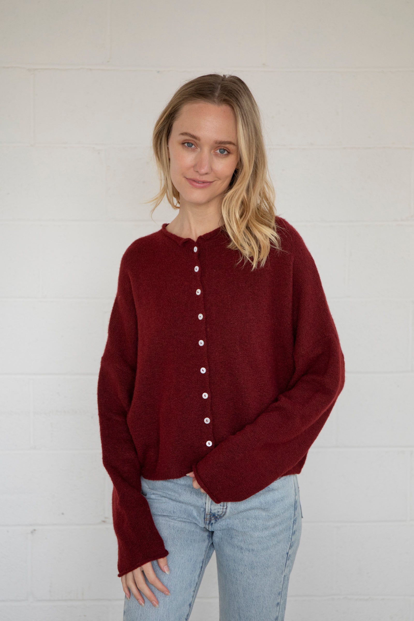 Maisie Sweater in Oxblood