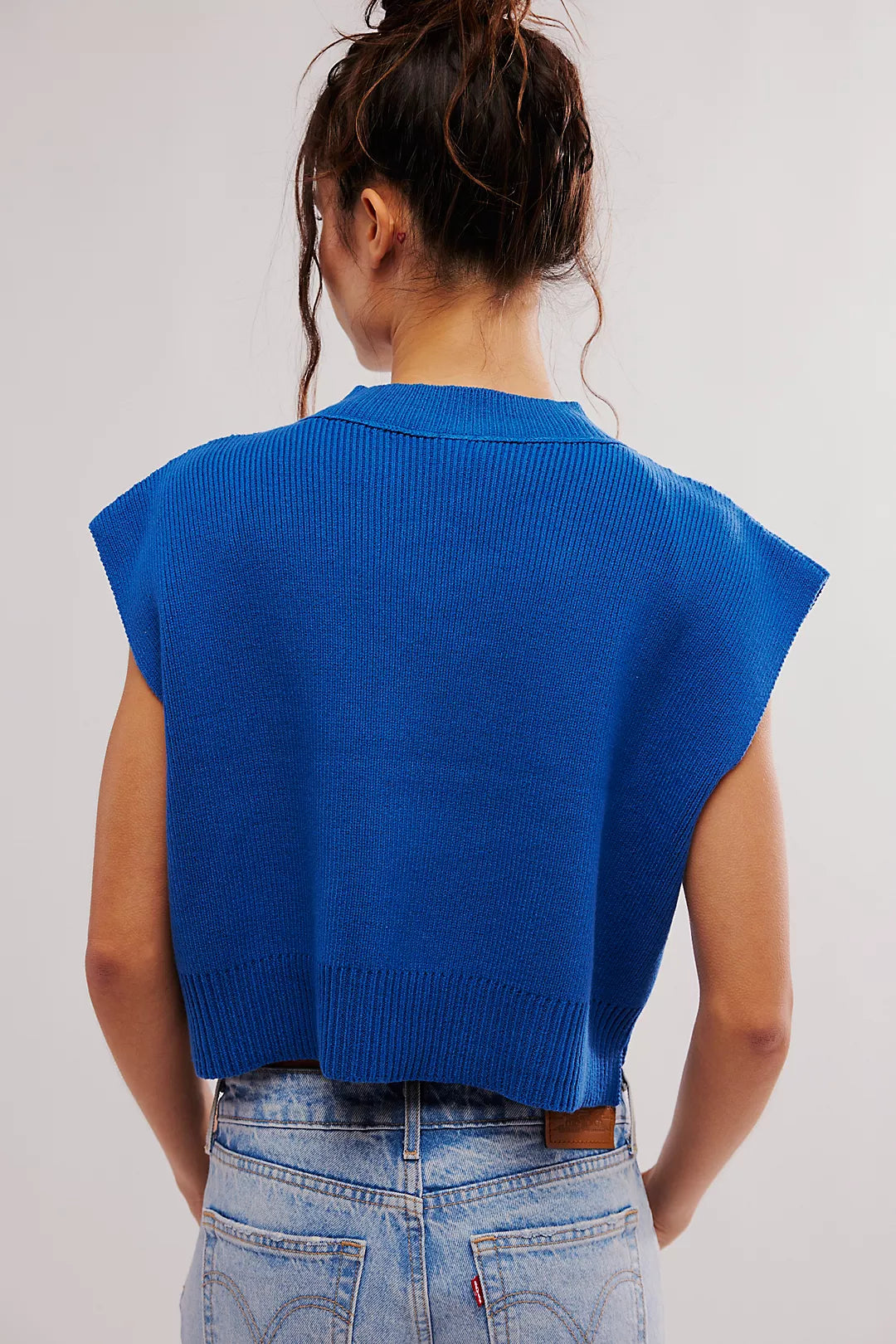 Easy Vest in Deja Blue