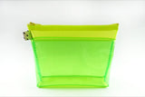 Yellow & Green Vinyl Flat Bottom Pouch