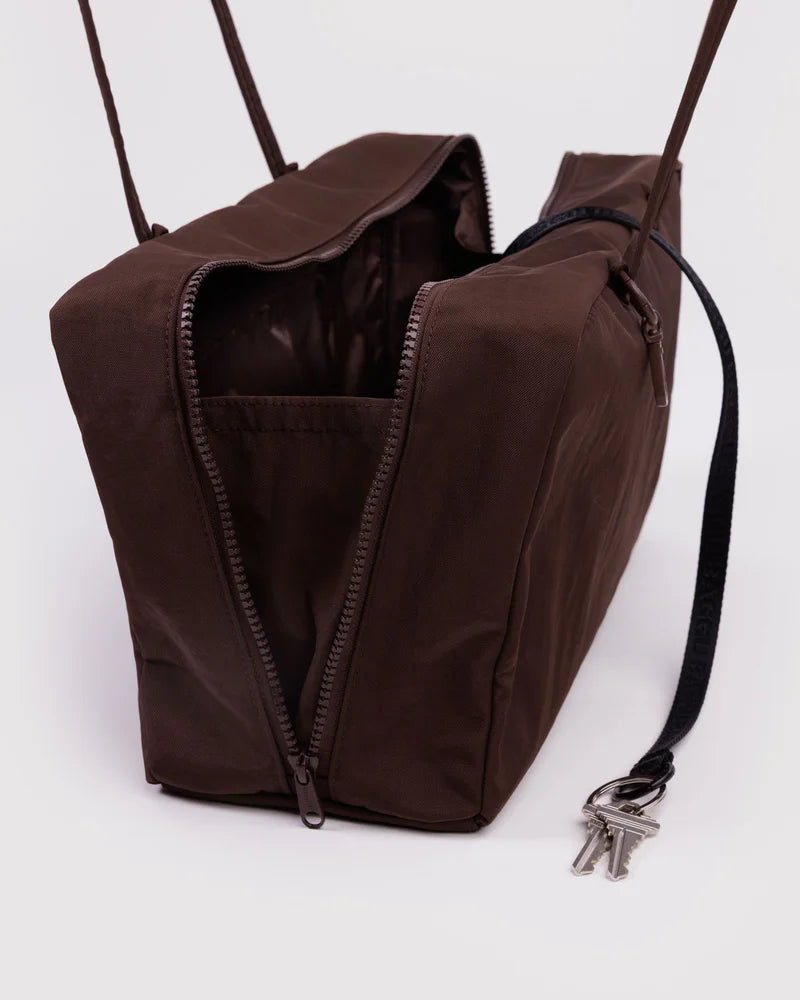 Medium Bowler Bag in Coffee