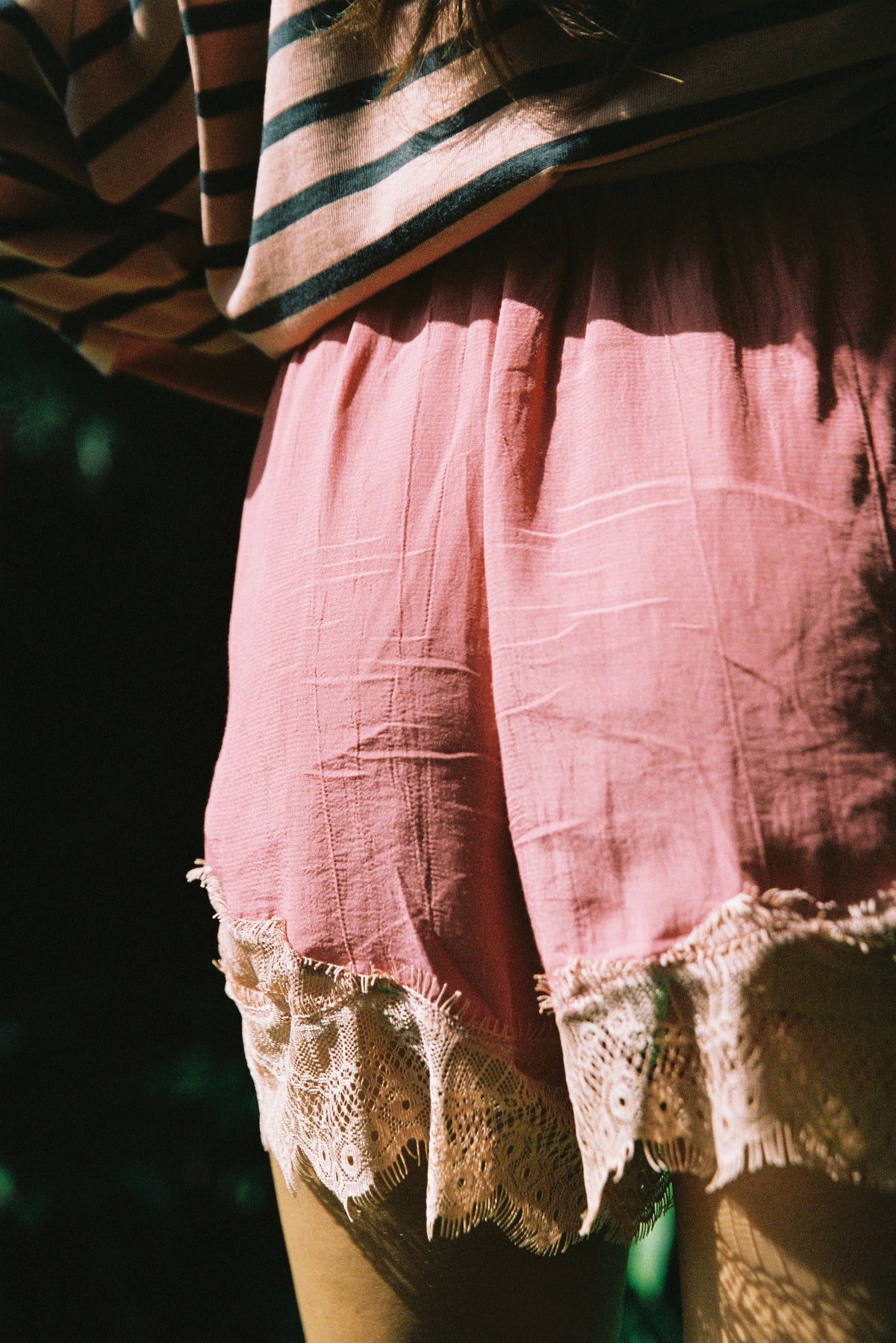 Unwind Lace Trim Shorts
