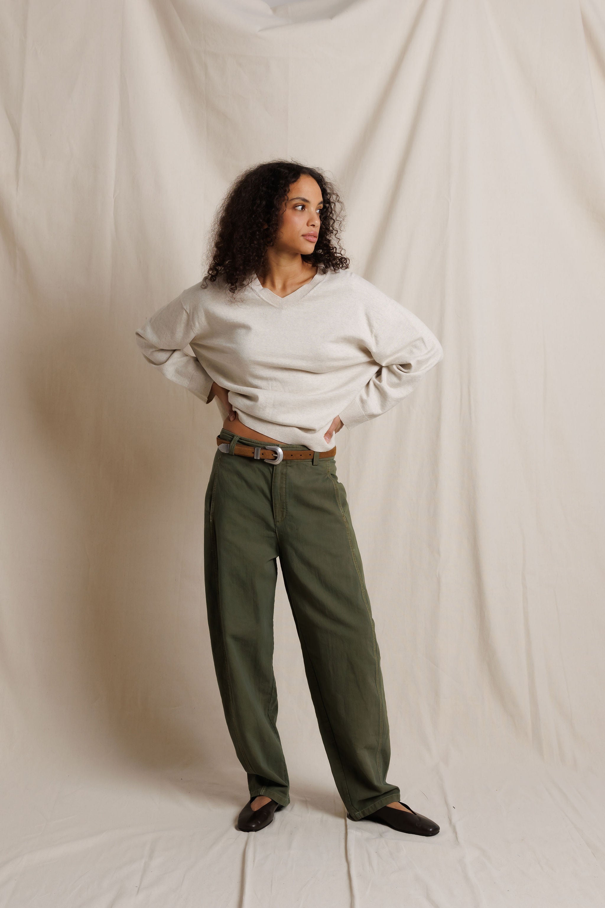 Akira Slub Baby Barrel Pants
