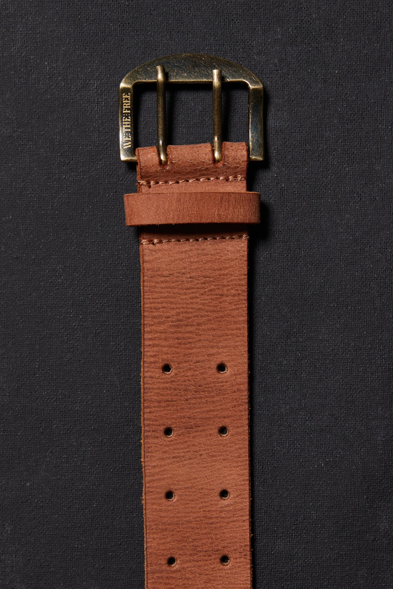 We The Free Double Cross Belt in Cognac