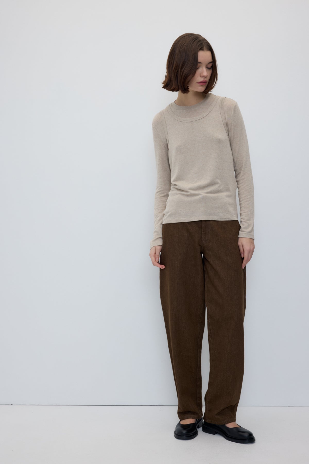 Porto Top Set in Beige