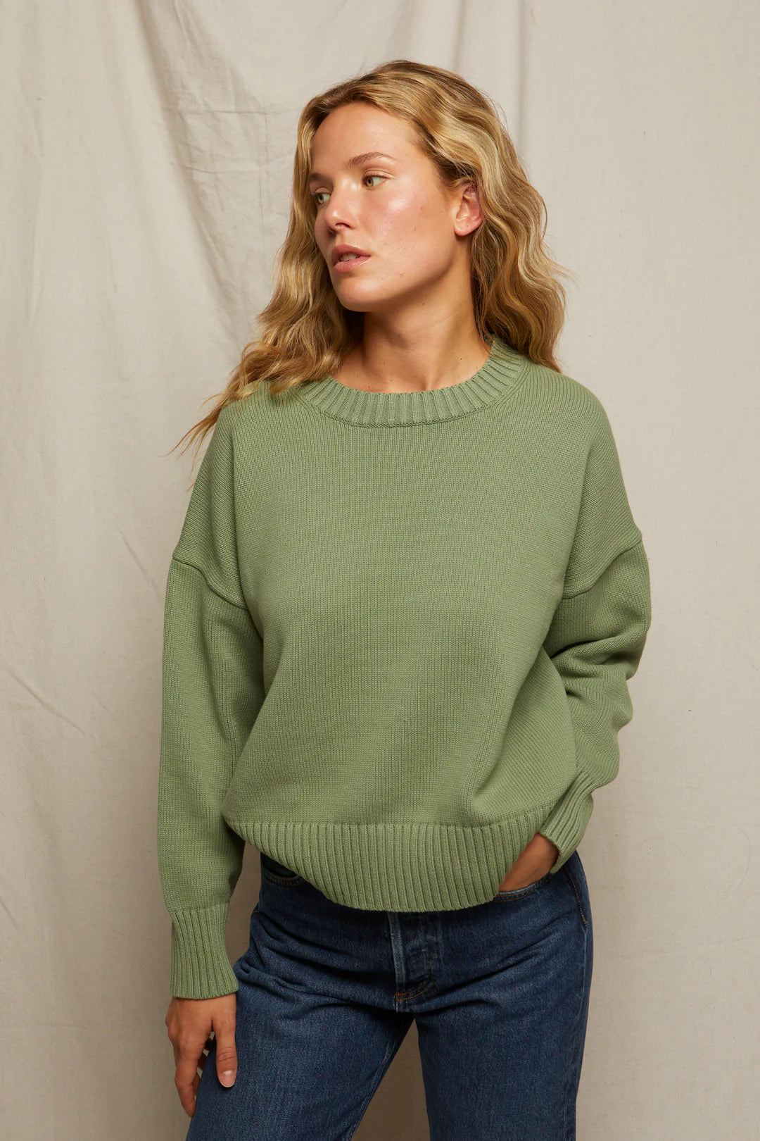 Janet Cotton Crewneck Sweater