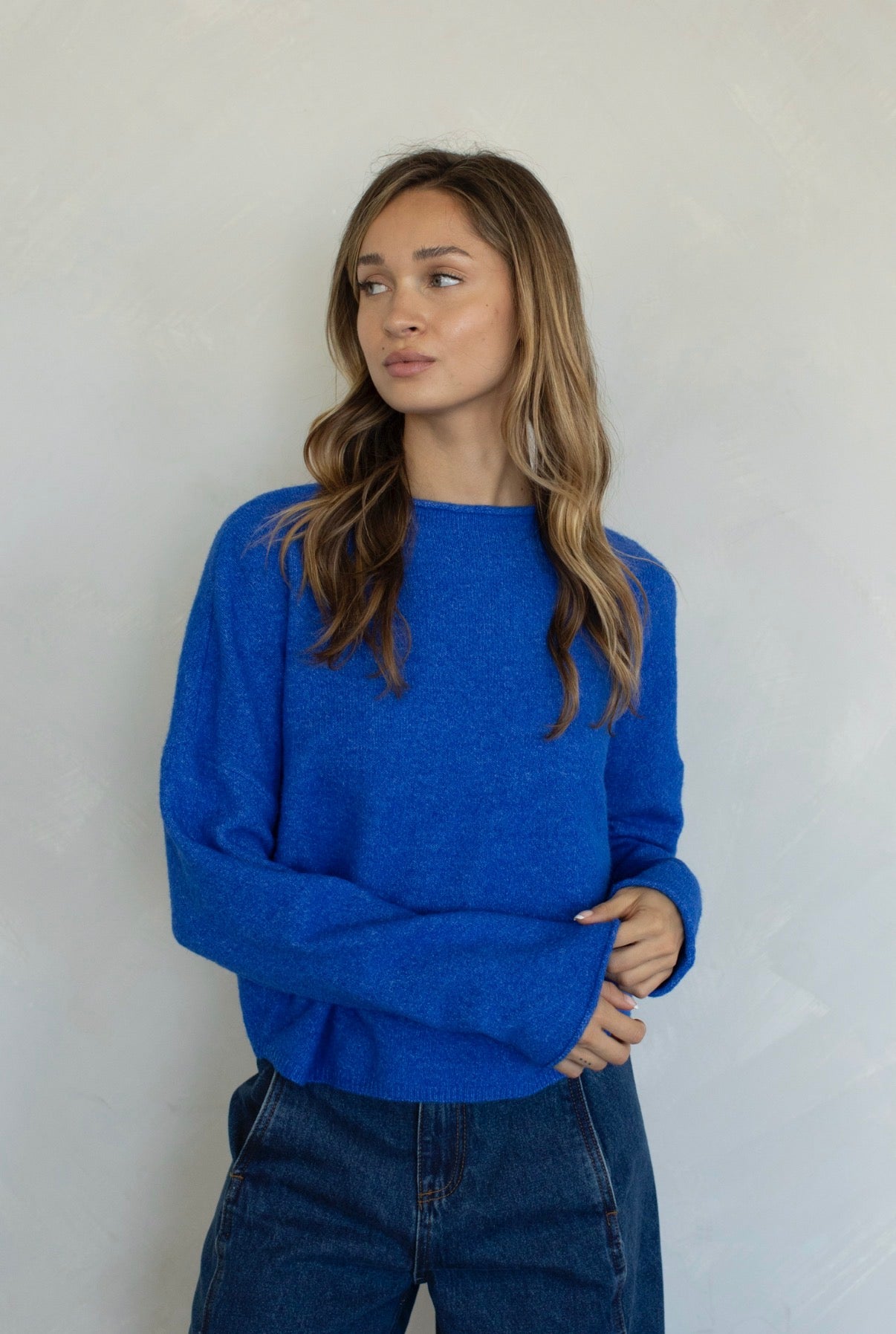 Maisie Pullover in Cobalt
