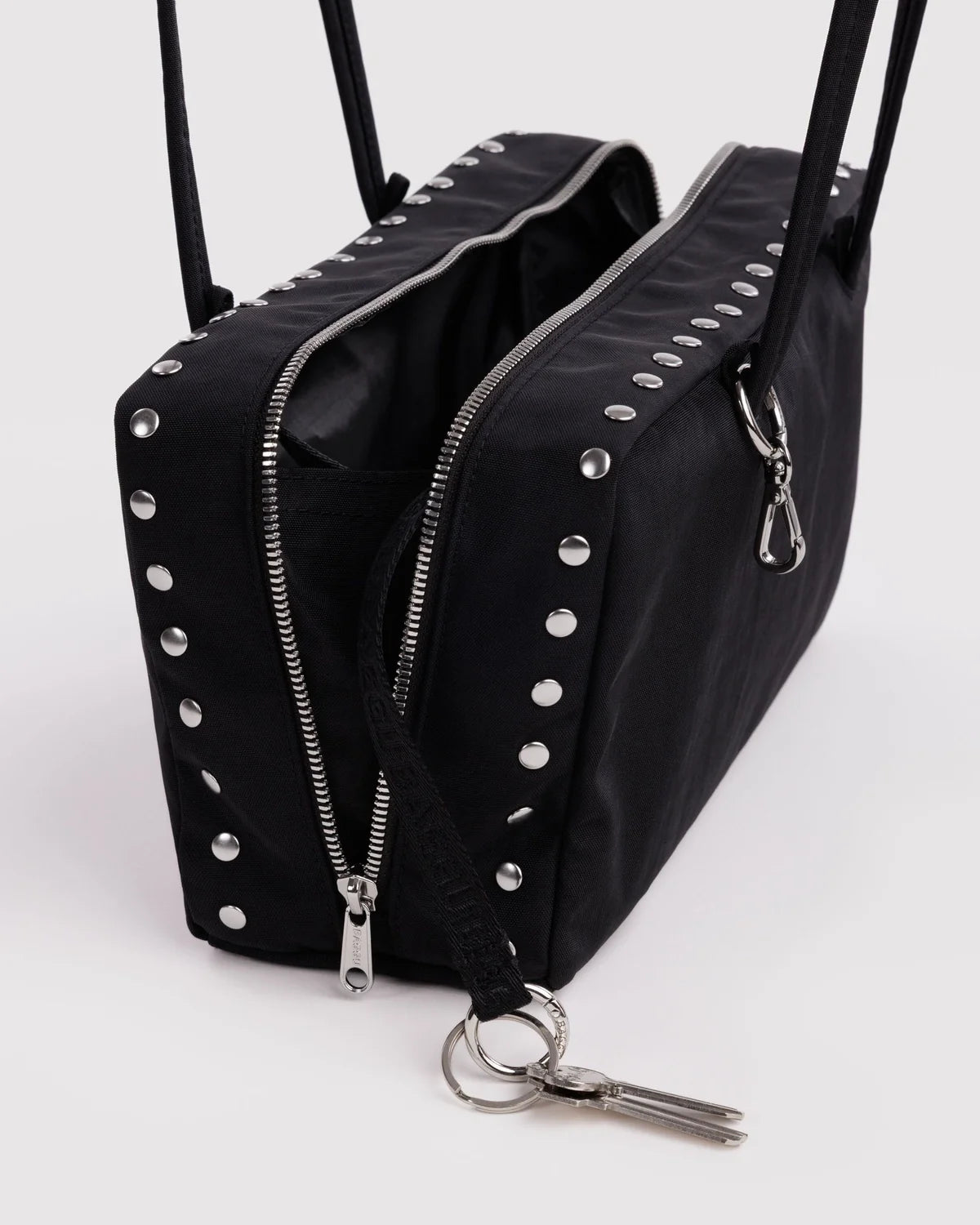 Nylon Bowler Bag in Studs