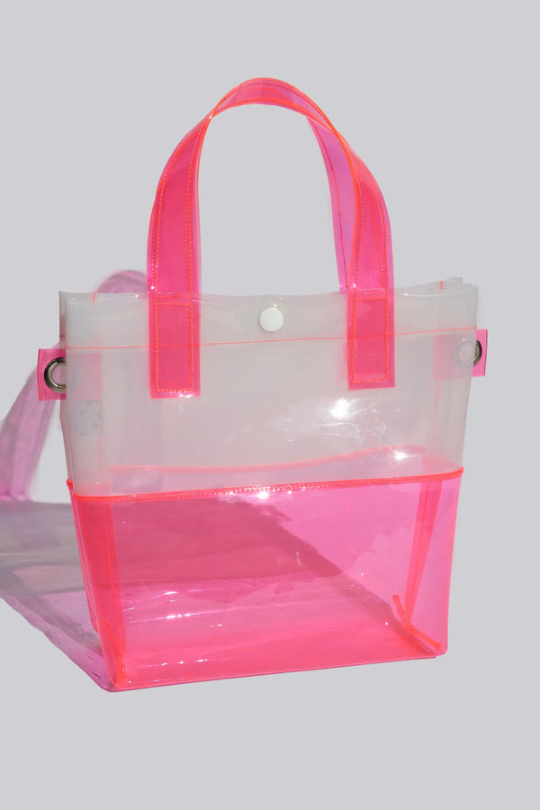 Pink & White VInyl Handbag