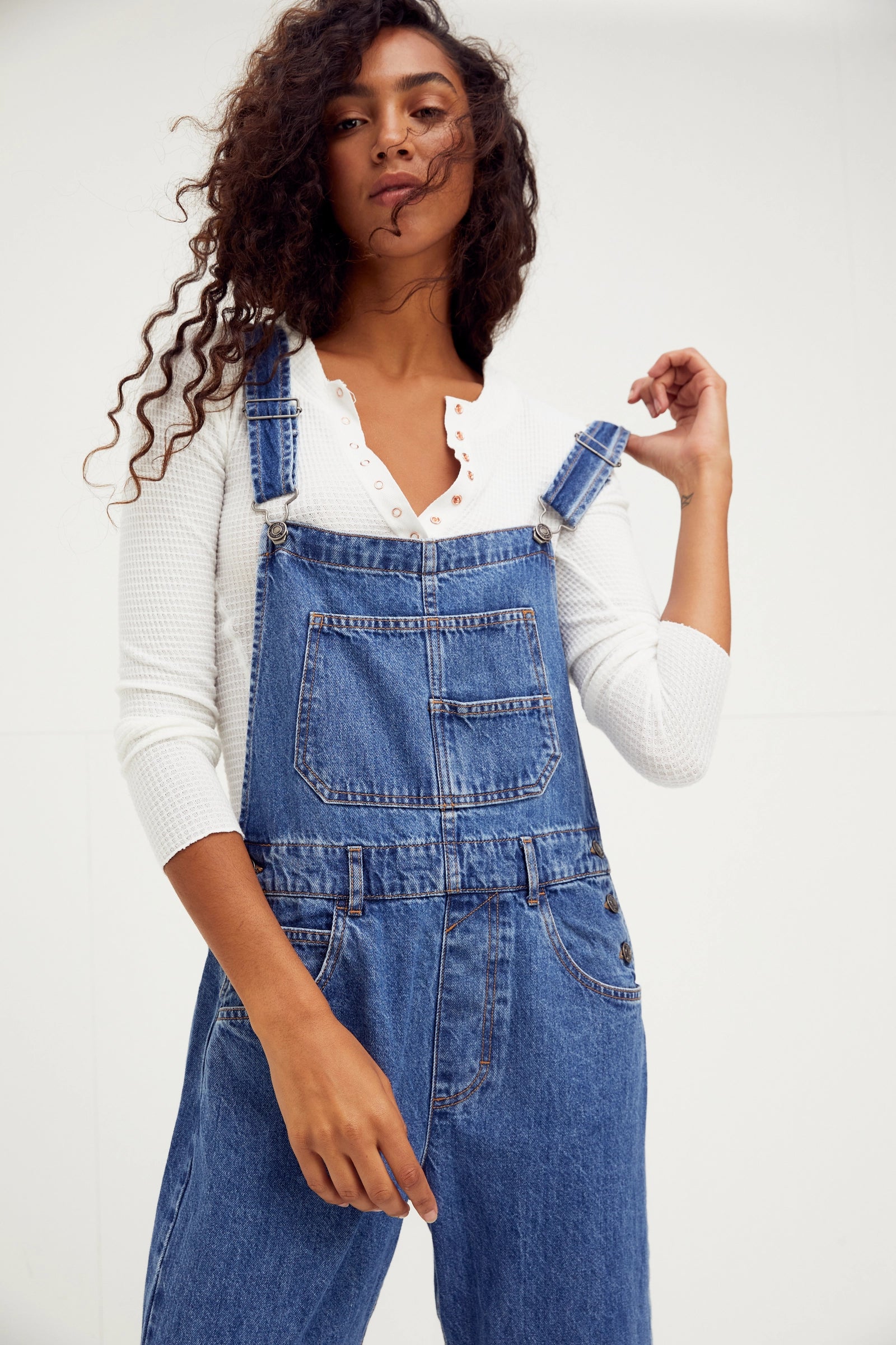 Ziggy Denim Overalls in Sapphire Blue
