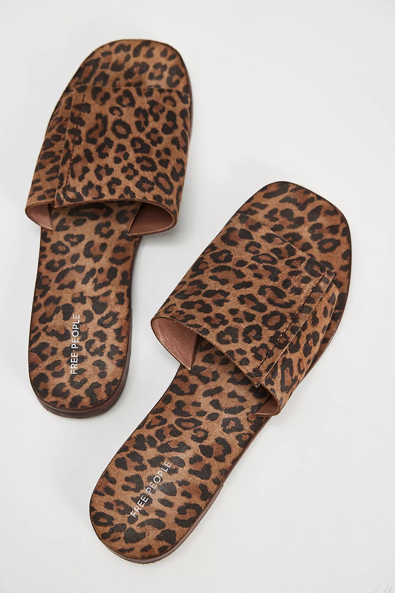 Free People Verona Slide Sandal in Leopard