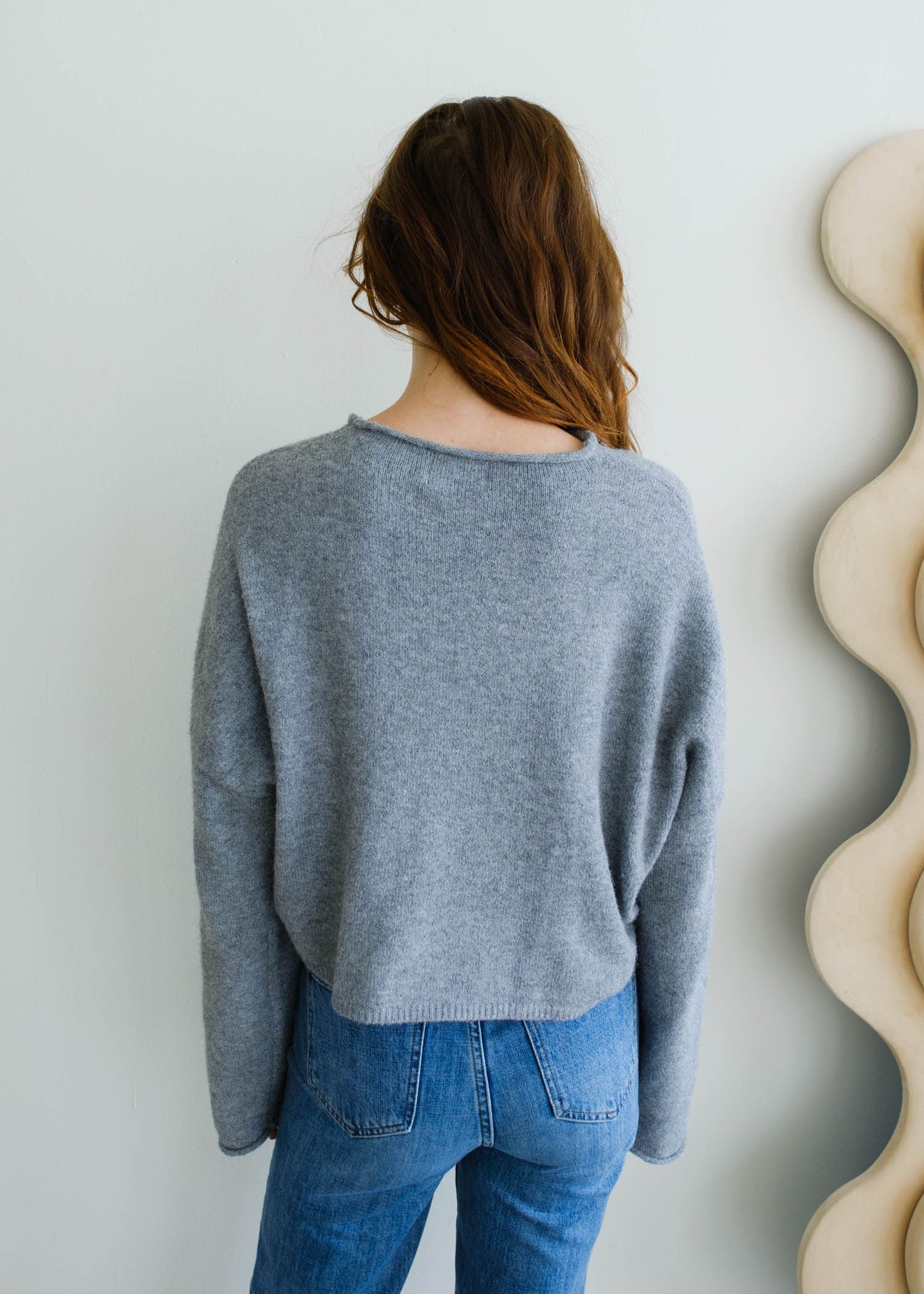 Maisie Sweater in Heather Grey