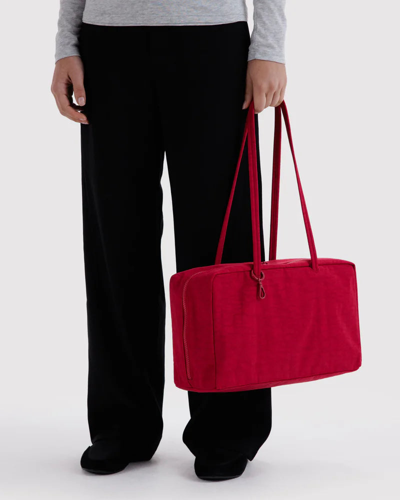 Medium Bowler Bag in Cherry