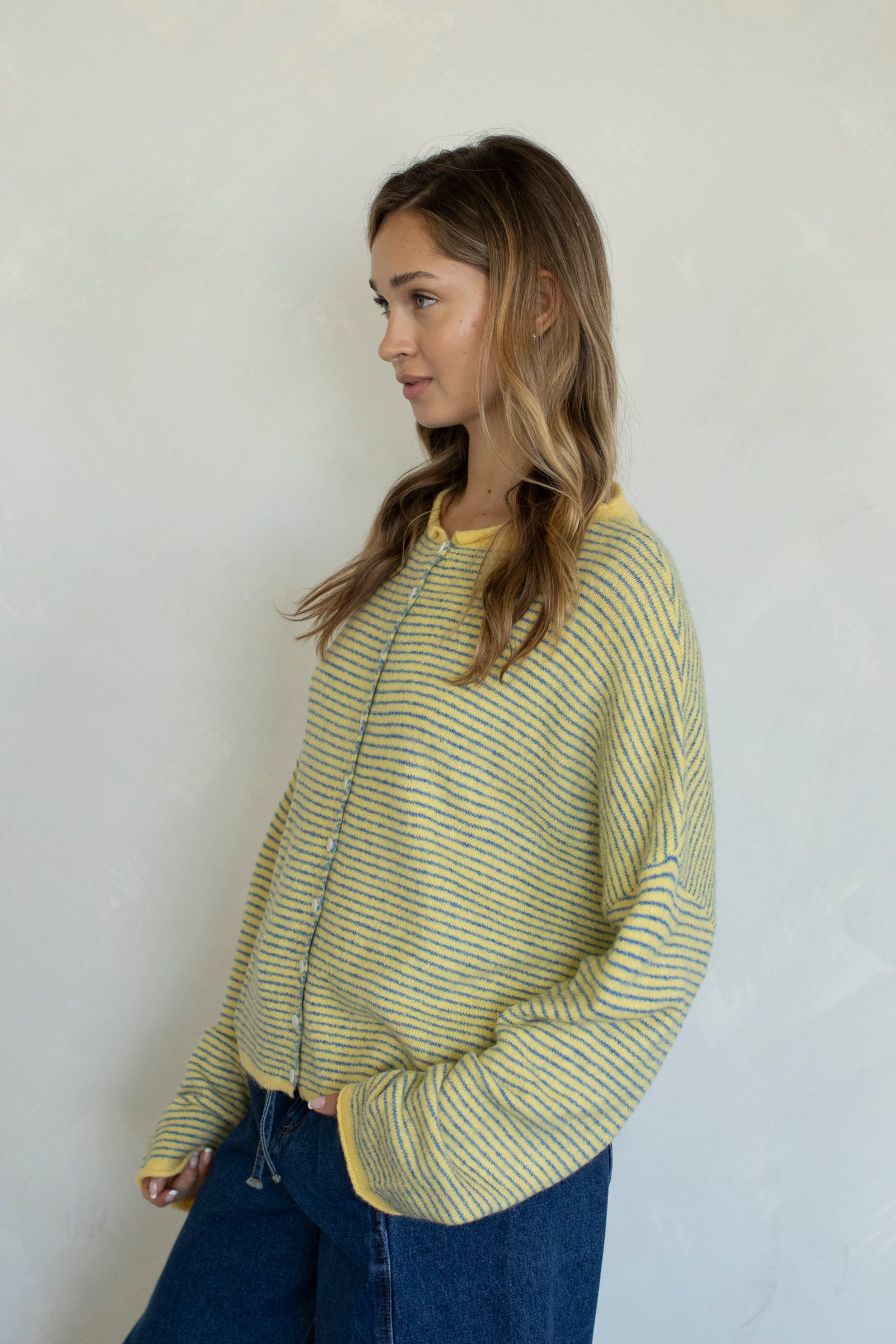 Maisie Sweater in Mini Butter Stripe