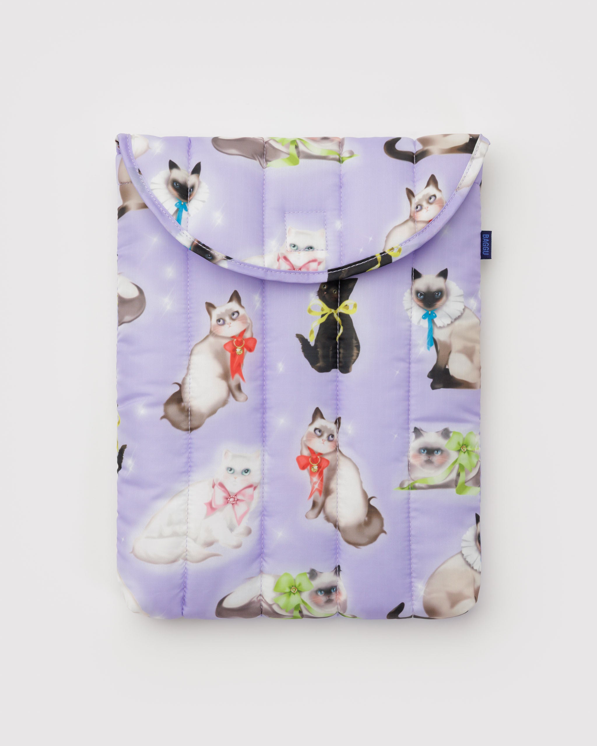 Puffy Laptop Sleeve 13”/14” in Fancy Cats