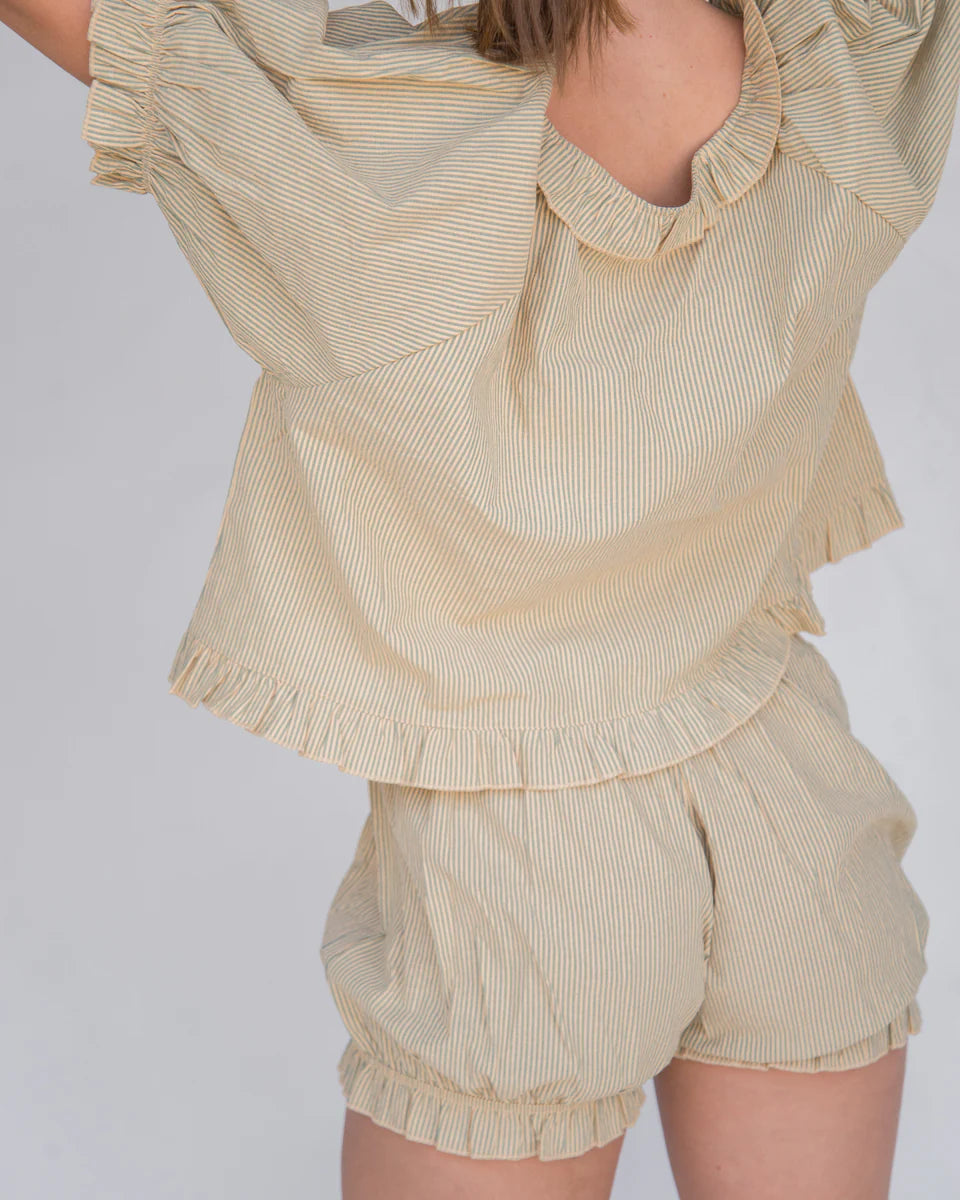 Romeo Set in Green Stripe