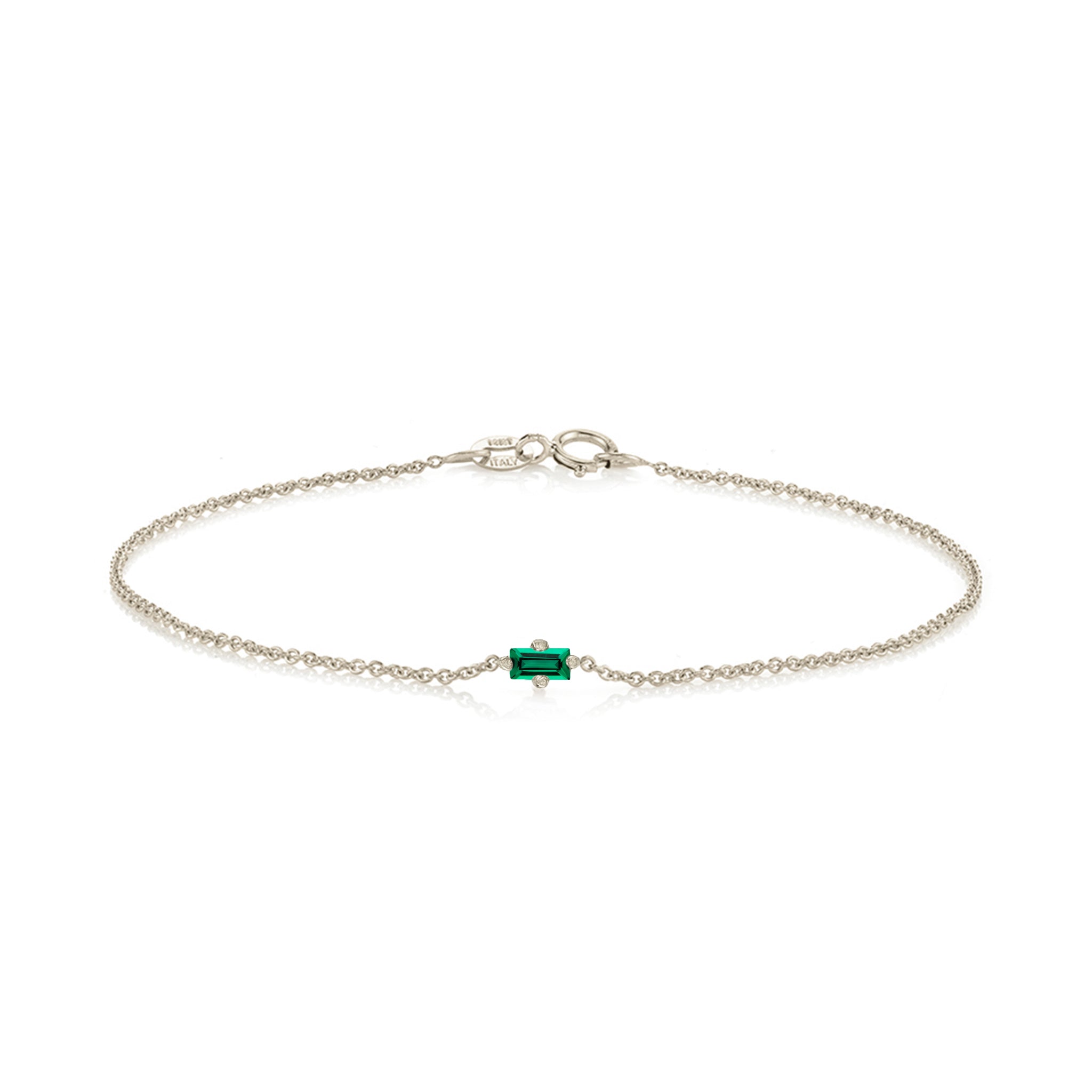 Emerald Floating Bracelet