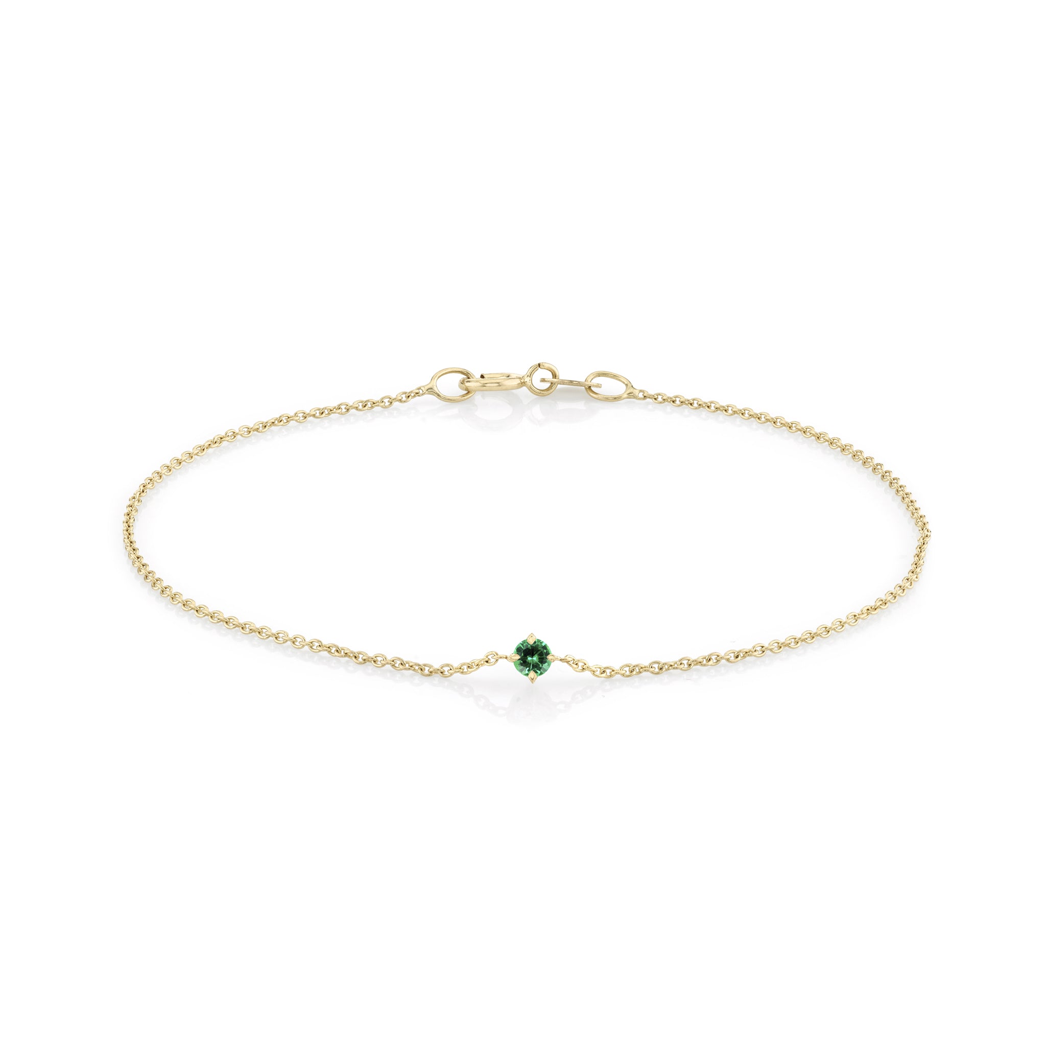 Emerald Floating Bracelet