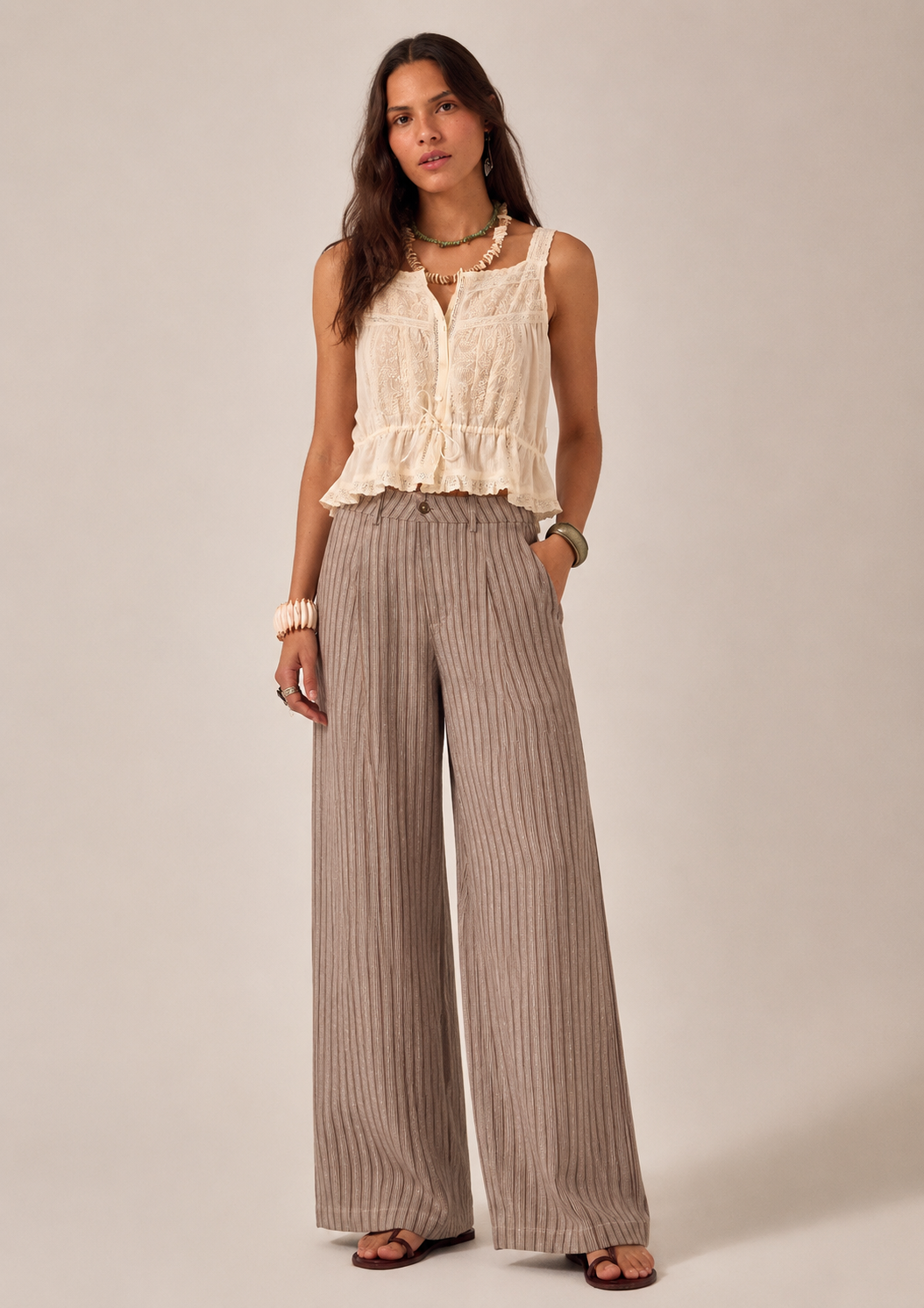 Manolito Pants in Keaton Stripes