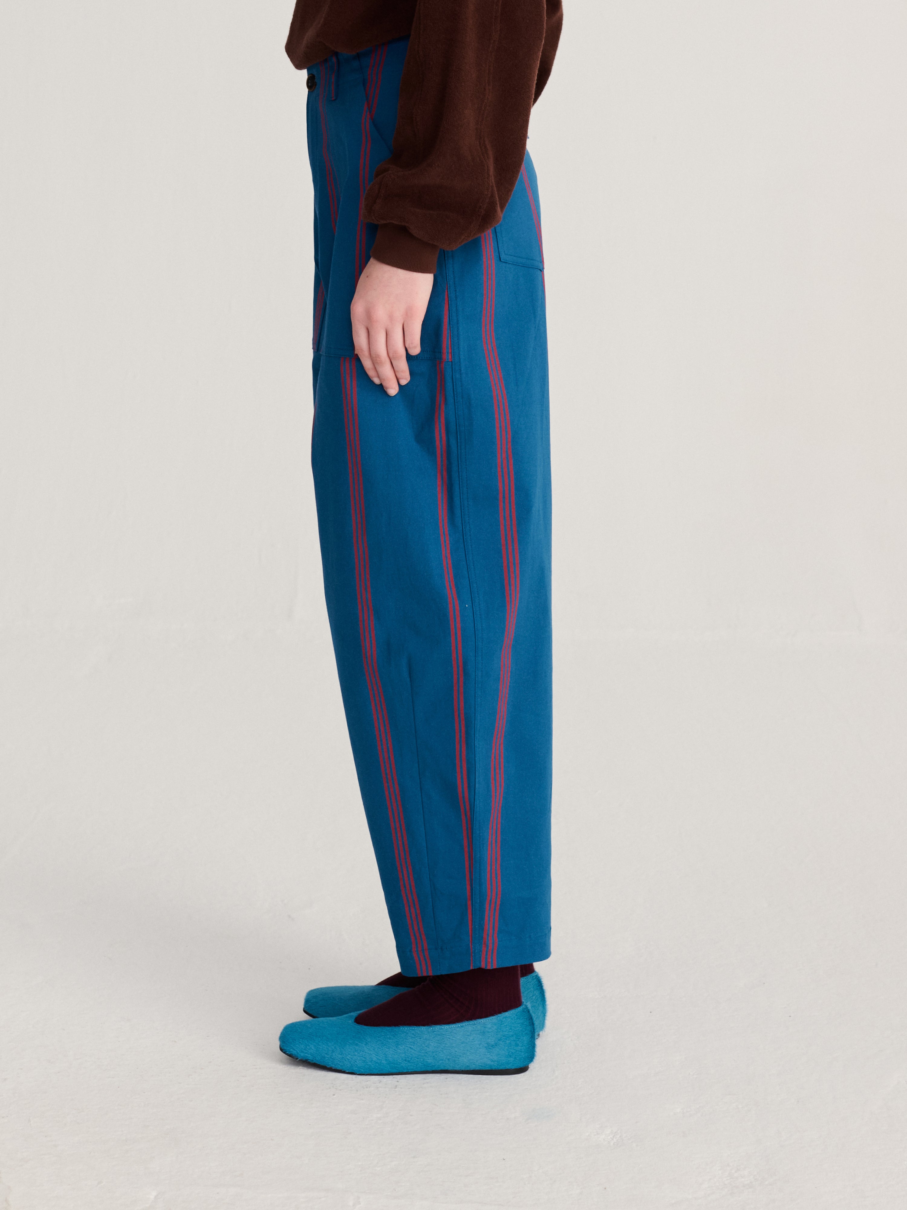 Triple Stripe All Over Barrel Pants