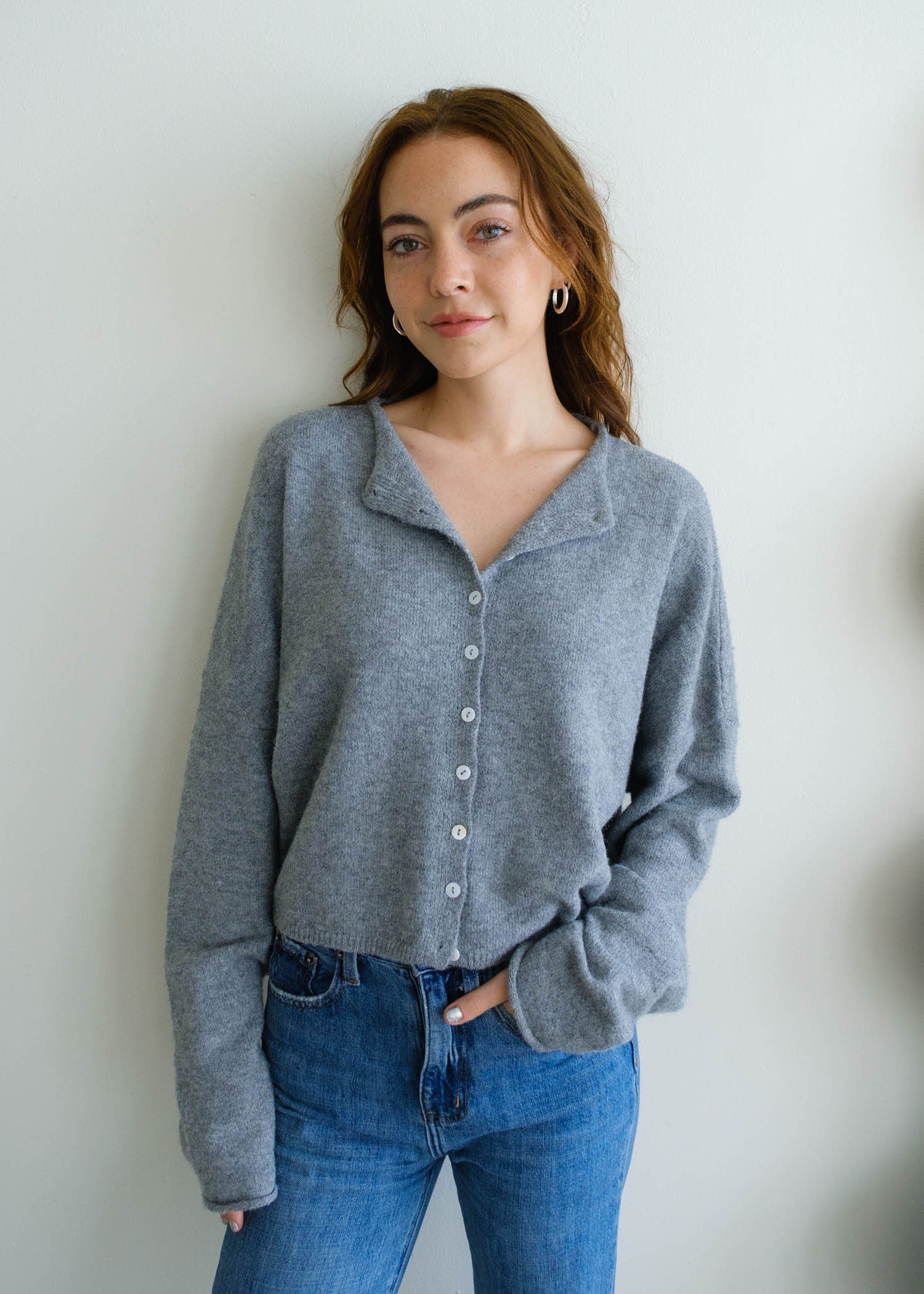 Maisie Sweater in Heather Grey