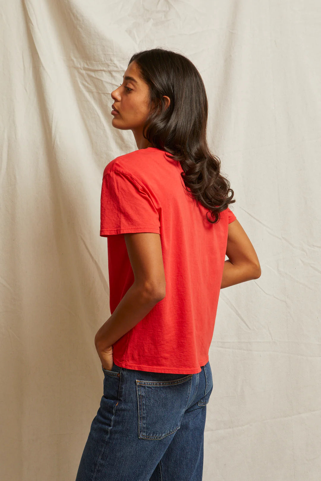 Harley Tee in Poppy Red